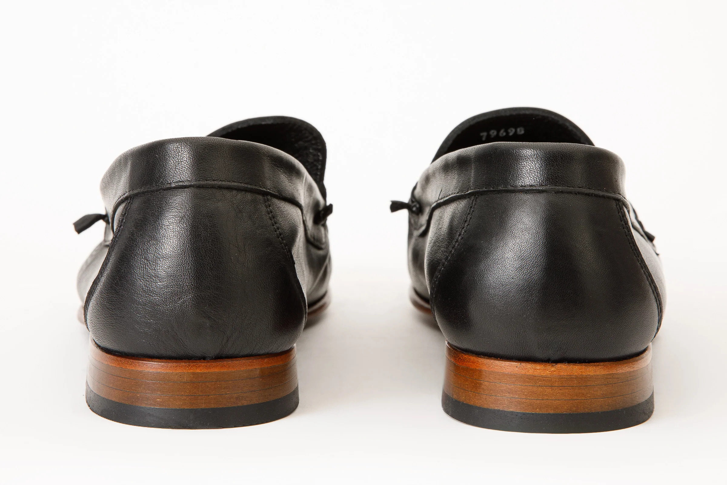 The Eregli Black Leather Penny Loafer Men Shoe - Image 5