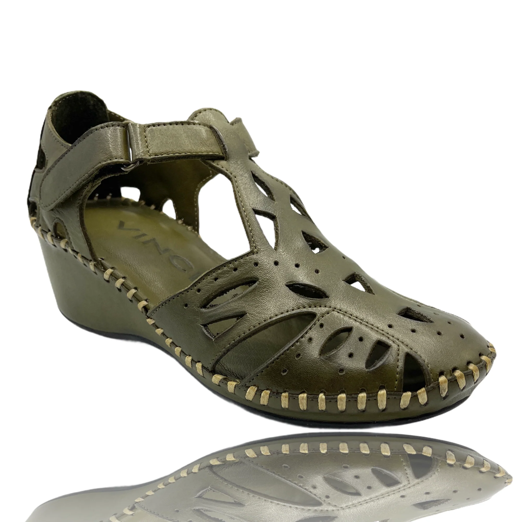 The Tonmawr Green Leather Sandal Final Sale! - Image 3