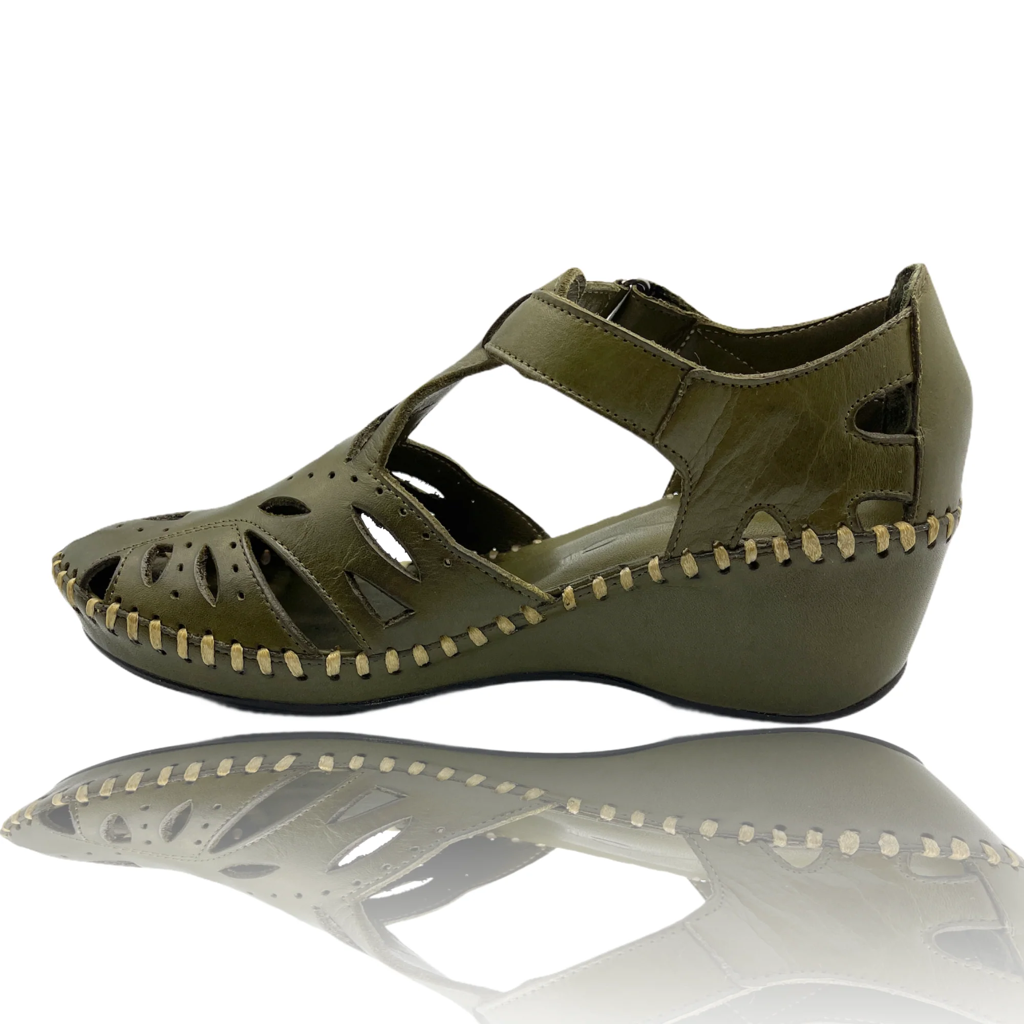 The Tonmawr Green Leather Sandal Final Sale! - Image 5