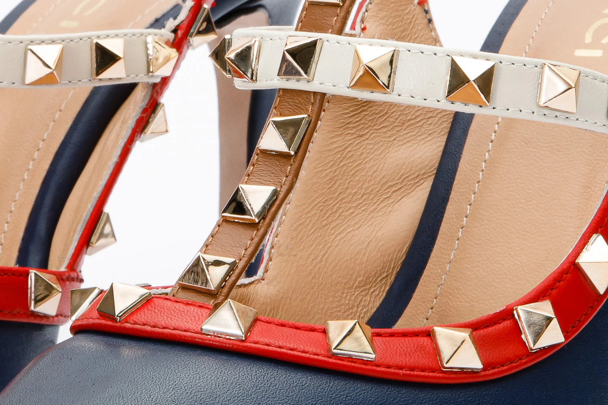 The Sogi Navy Blue Leather Slingback Women Sandal - Image 5