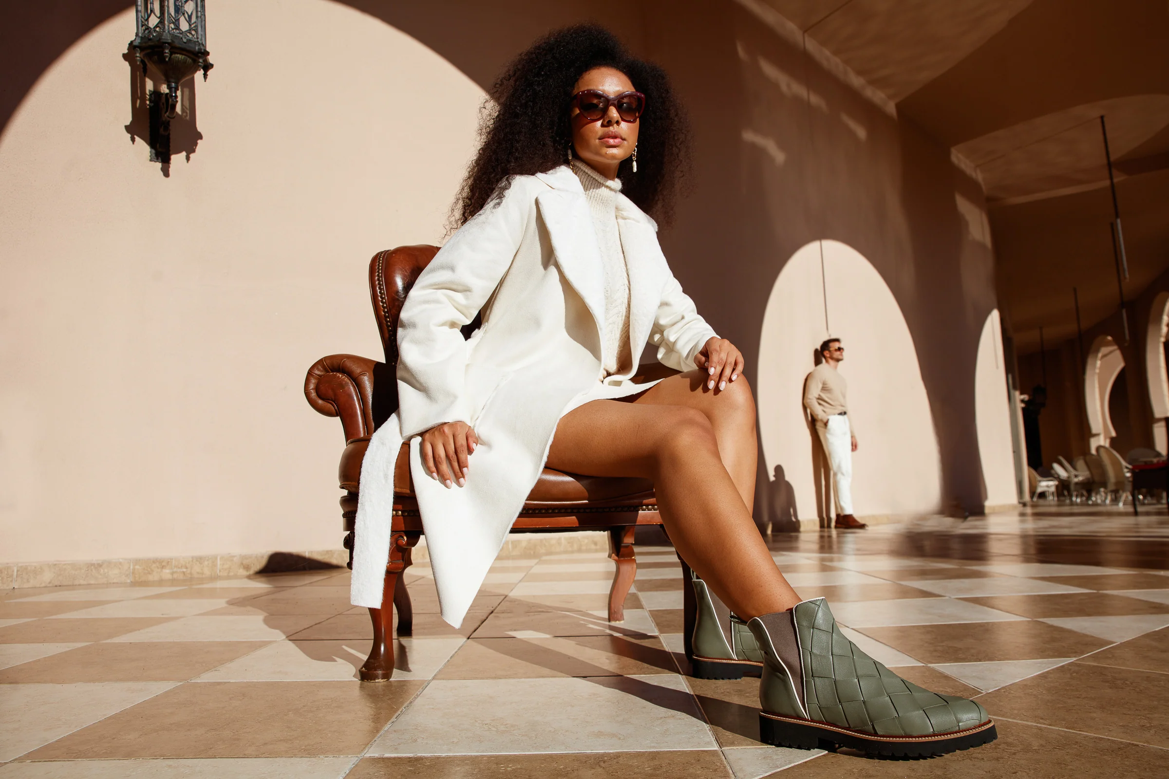 The Luisina Green Handwoven Leather Ankle Boot Final Sale! - Image 19