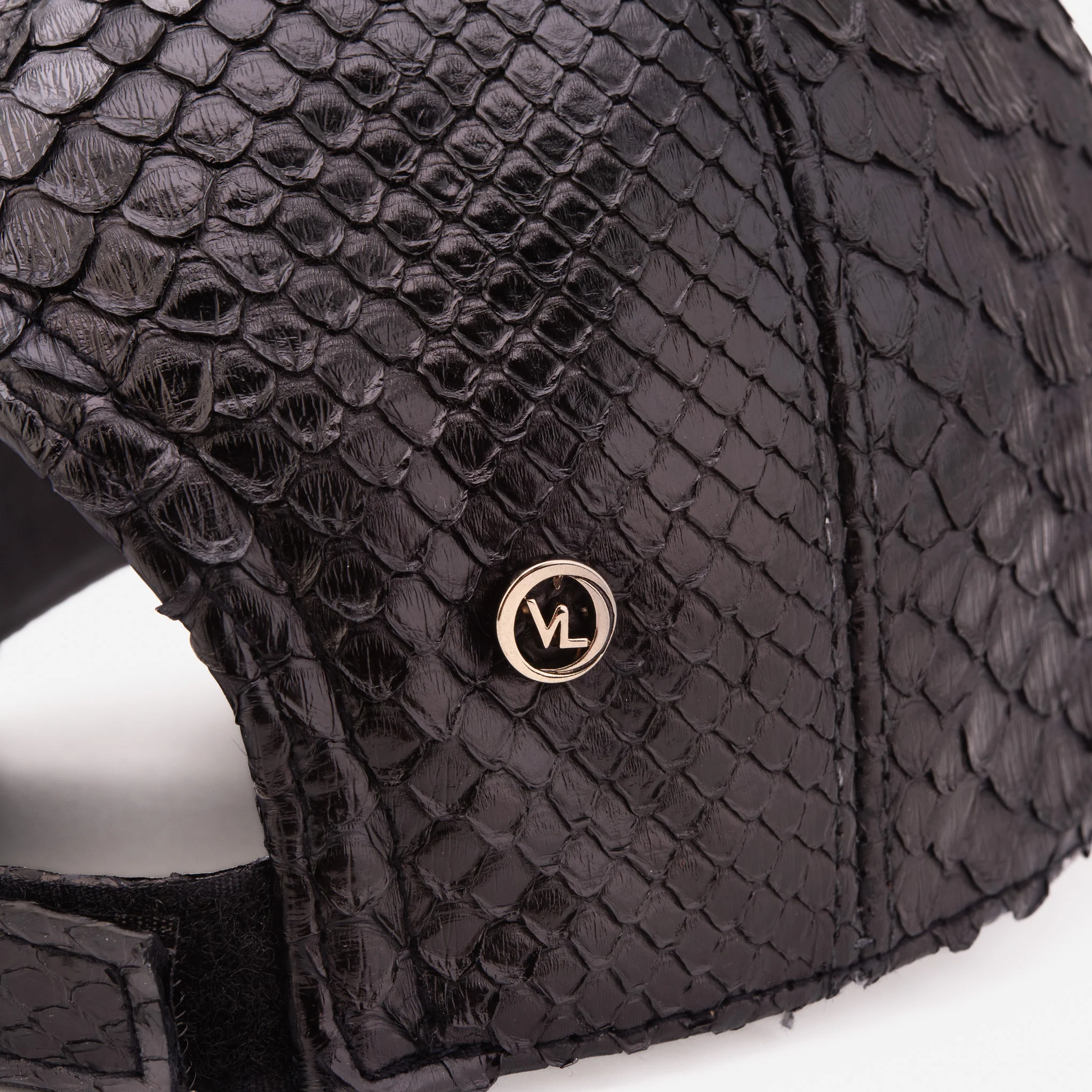 Boss Black Python Leather Cap - Image 5