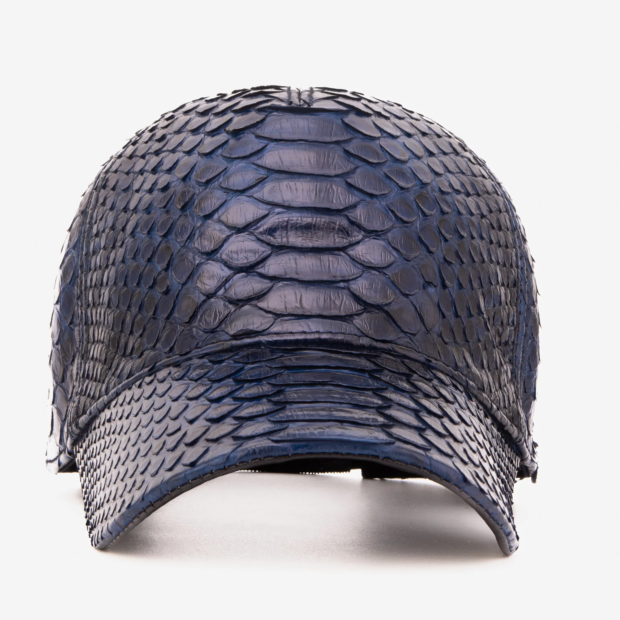 Boss Navy Blue Python Leather Cap - Image 2