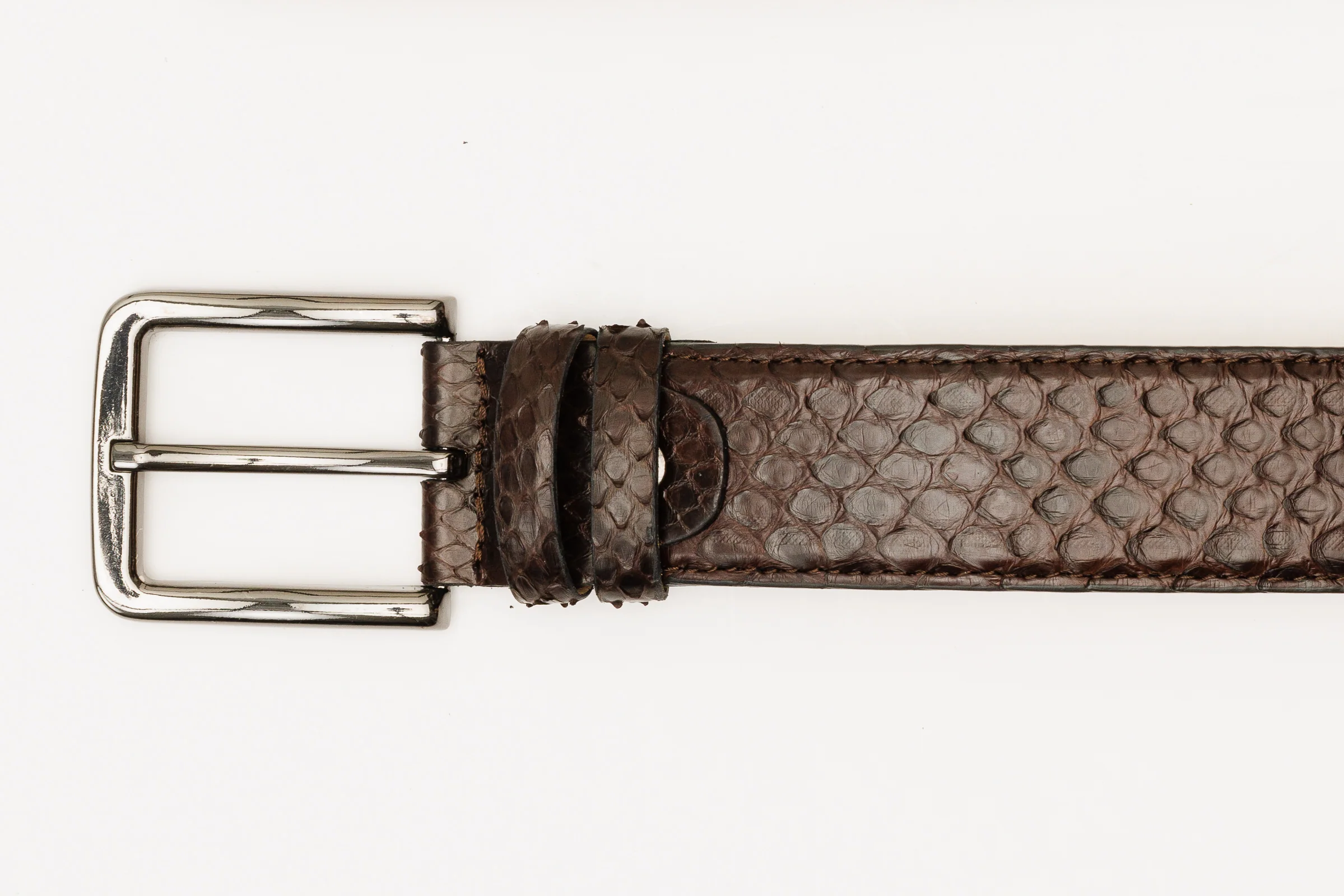 The Boss Brown python Sneak Leather Leather Belt - Image 5