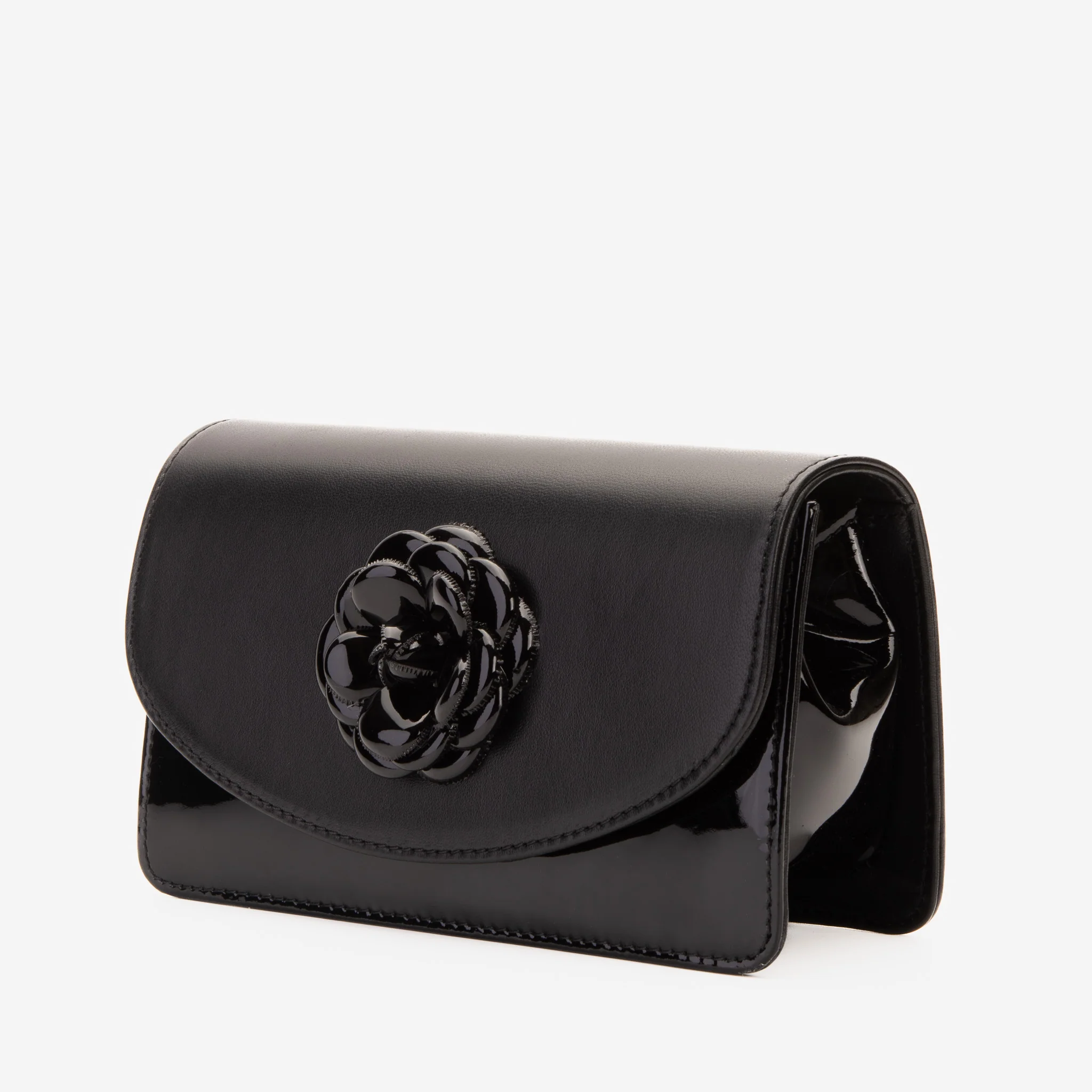 The Diva Black Leather Handbag