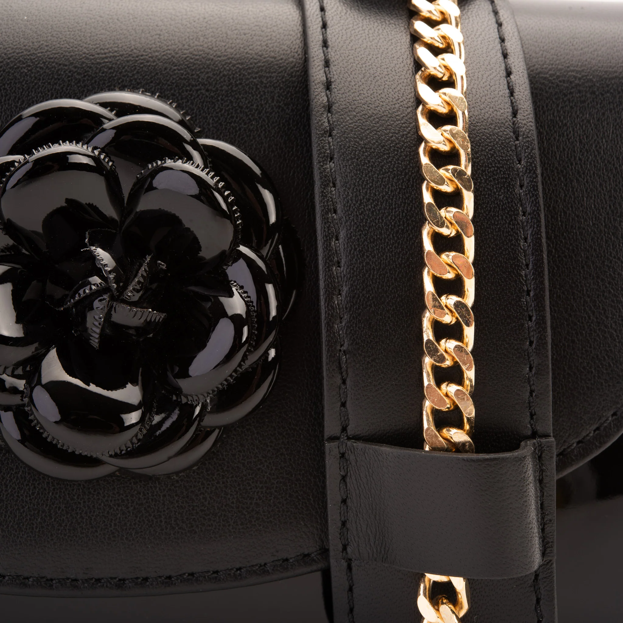The Diva Black Leather Handbag - Image 4
