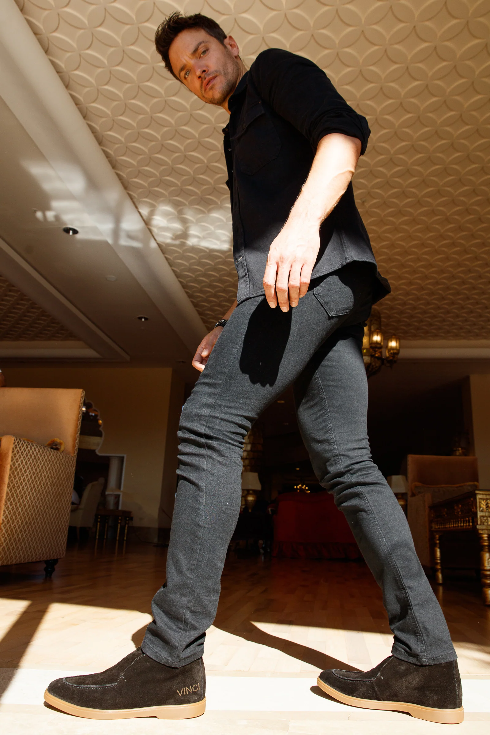 The Belek Black Open Walk Suede Leather Men Boot Final Sale! - Image 11