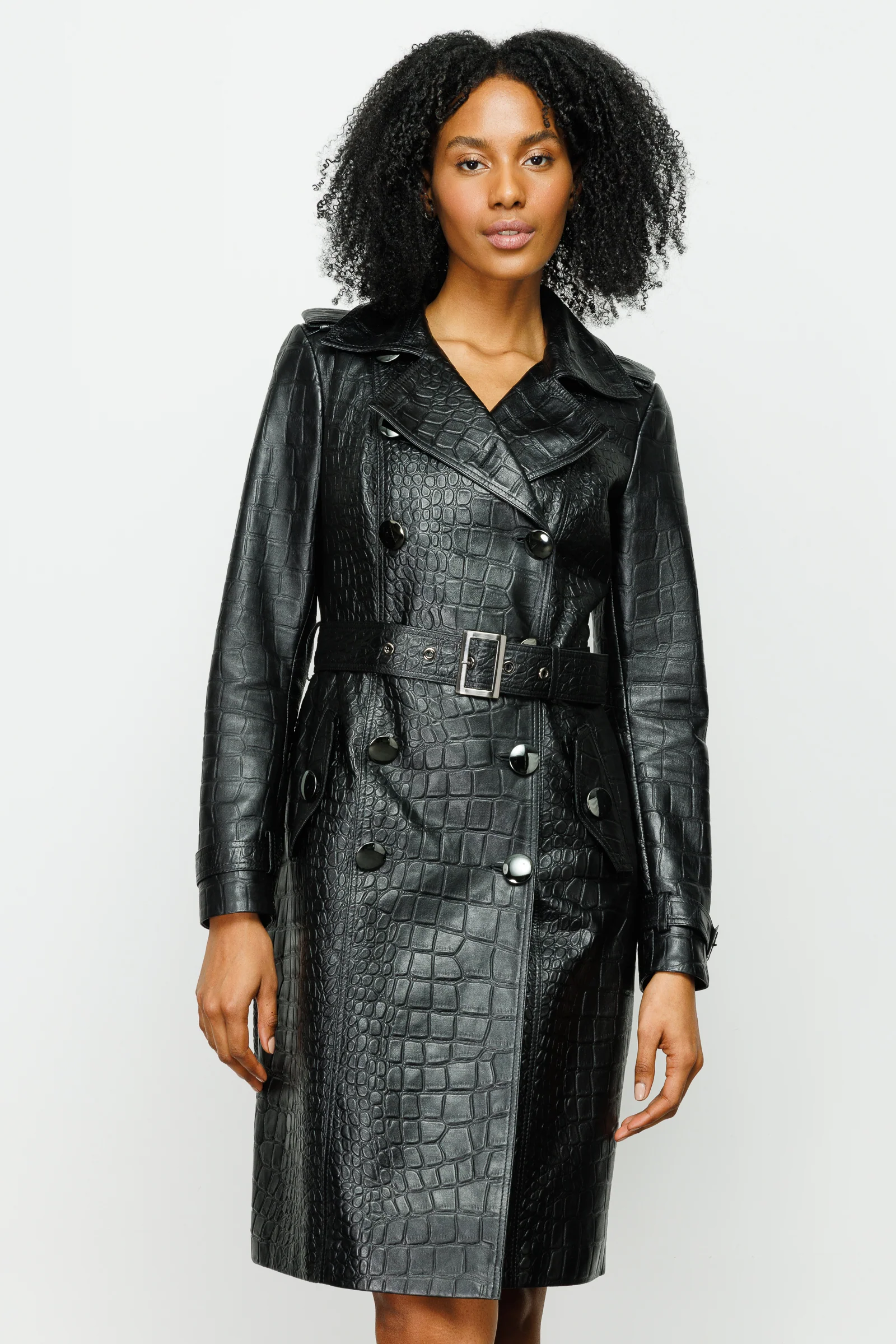 The Folcata Black Leather Women Jacket - Image 9