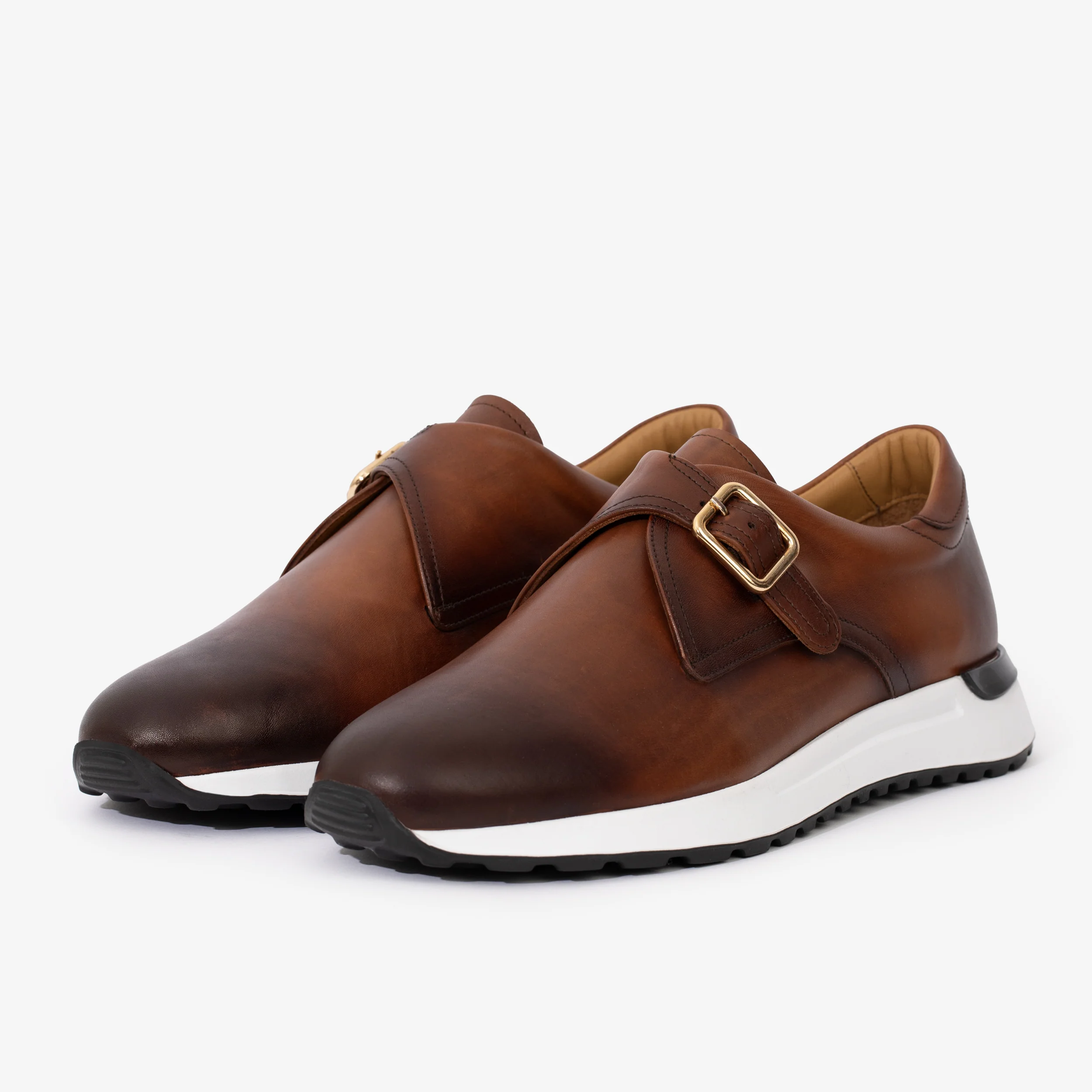 The Luxe Tan Buffalo Leather Women Sneaker - Image 2