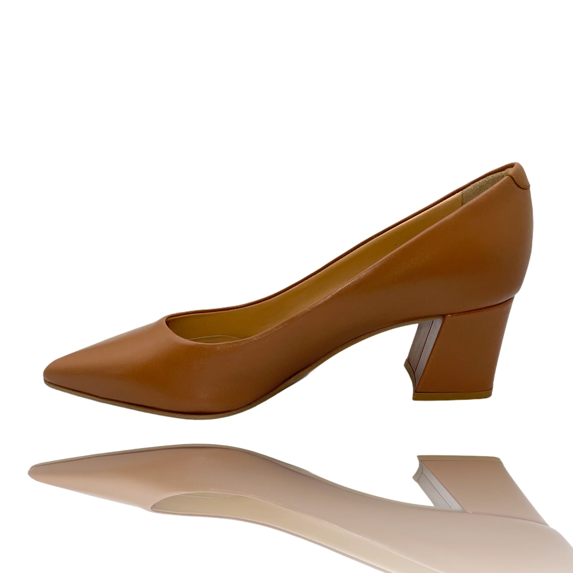 The Lexie Tan Leather Pump Shoe Final Sale! - Image 4