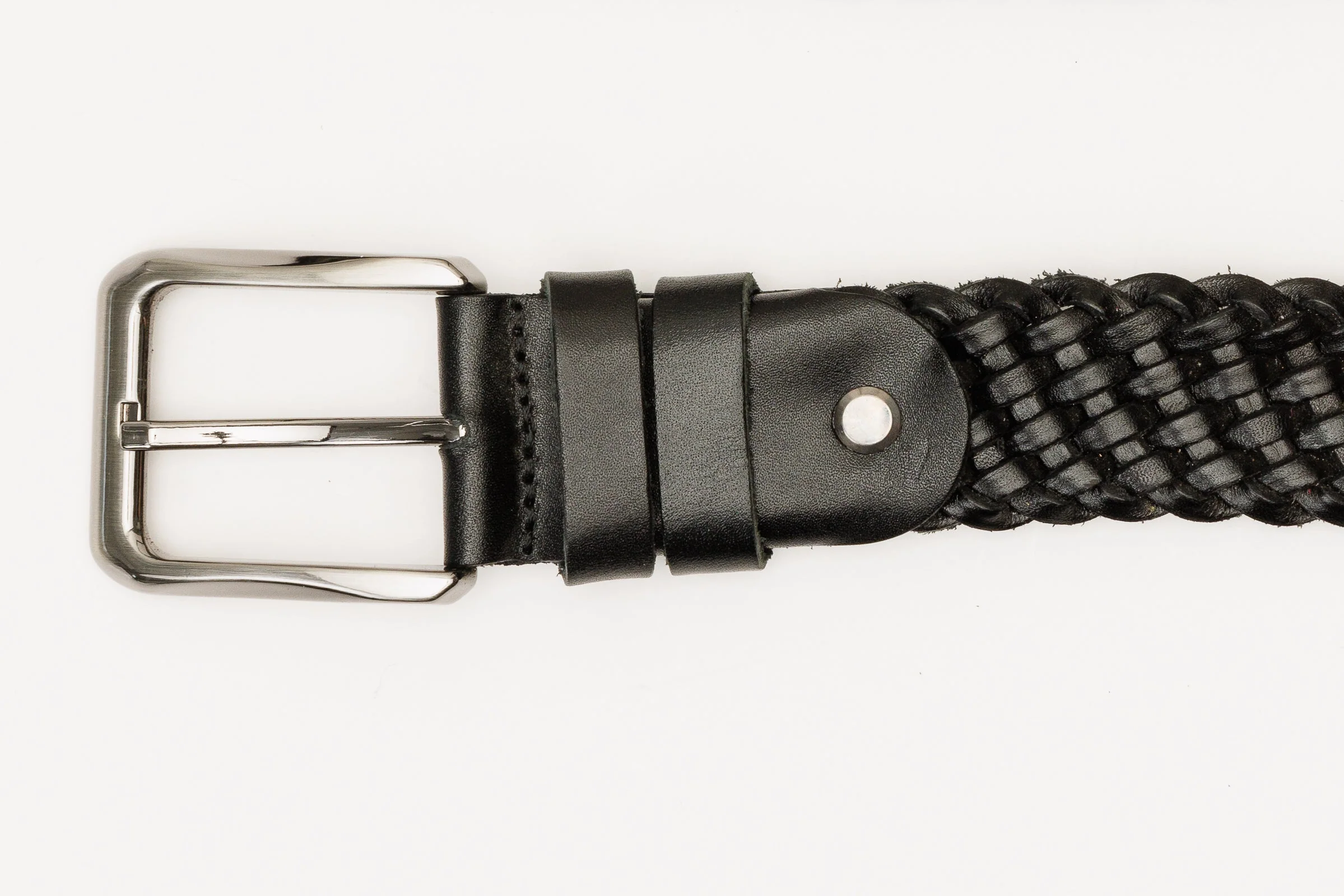 The Mclean Woven Black Leather Belt - Image 5