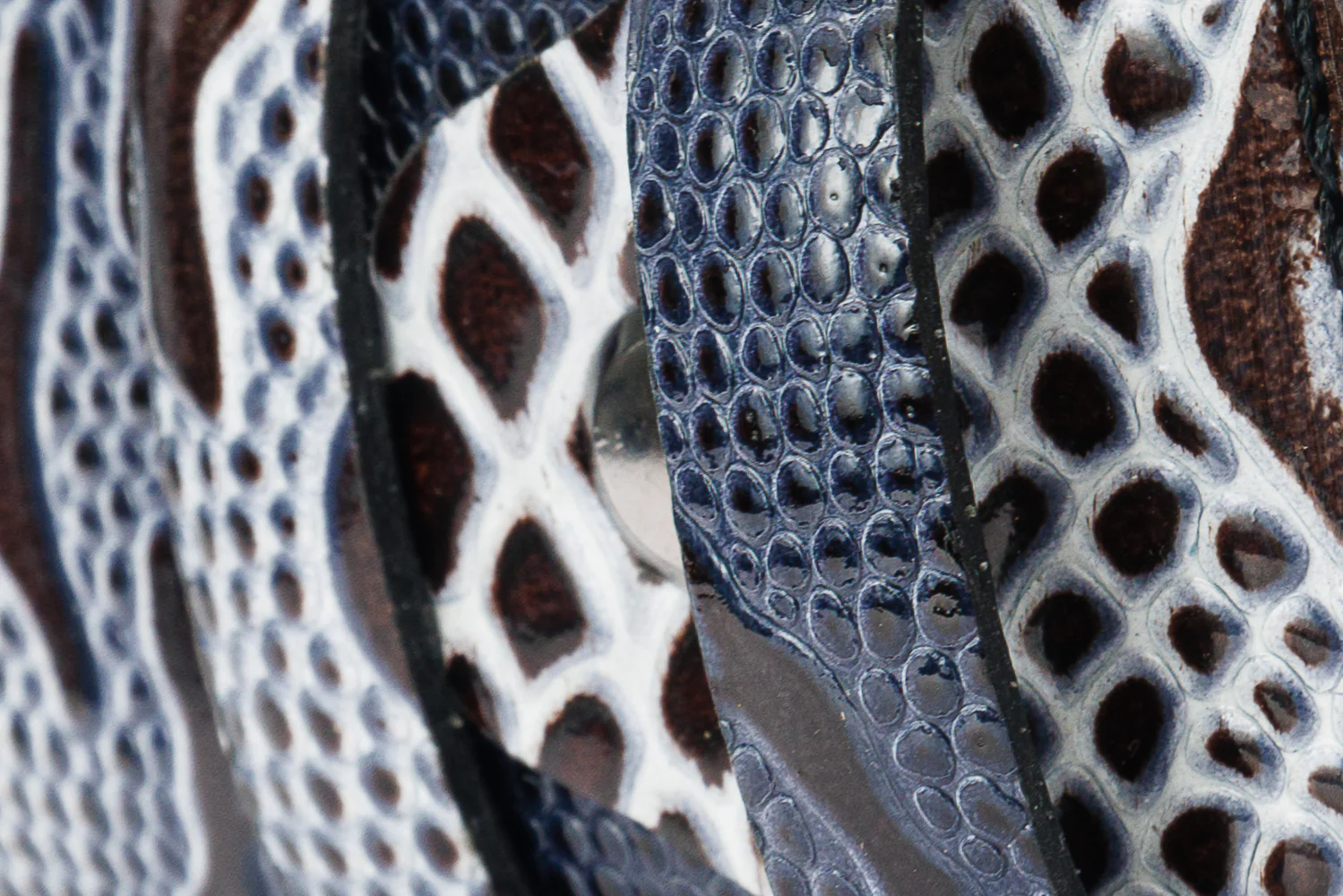 The Milano Black/White Leather Belt Limited Edition - Image 8