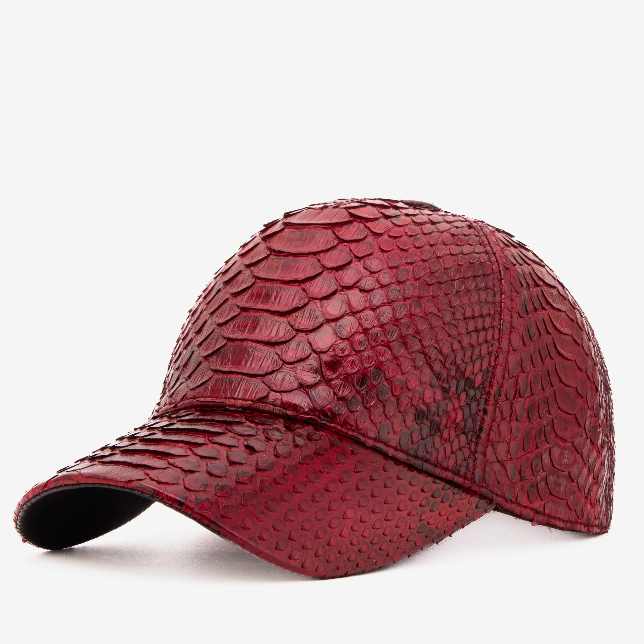 Boss Burgundy Leather Cap - Image 2