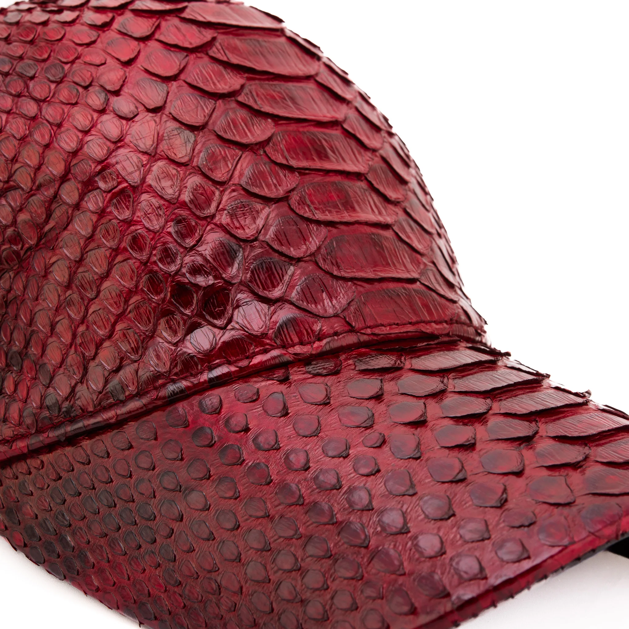 Boss Burgundy Leather Cap - Image 3
