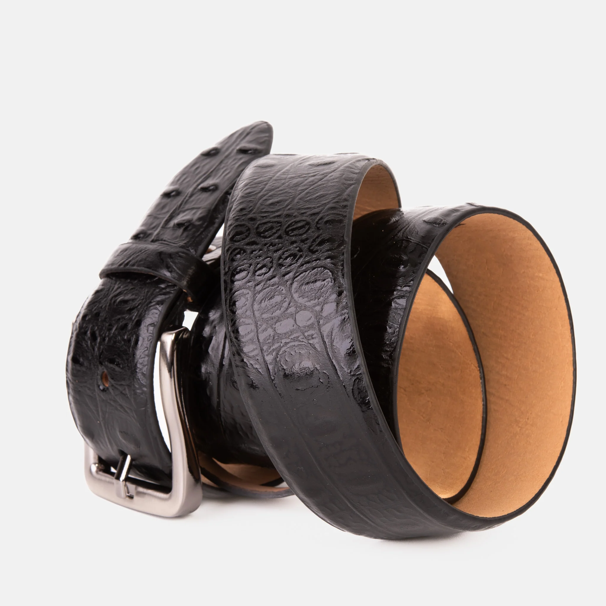 Randor Black Leather Belt - Image 3