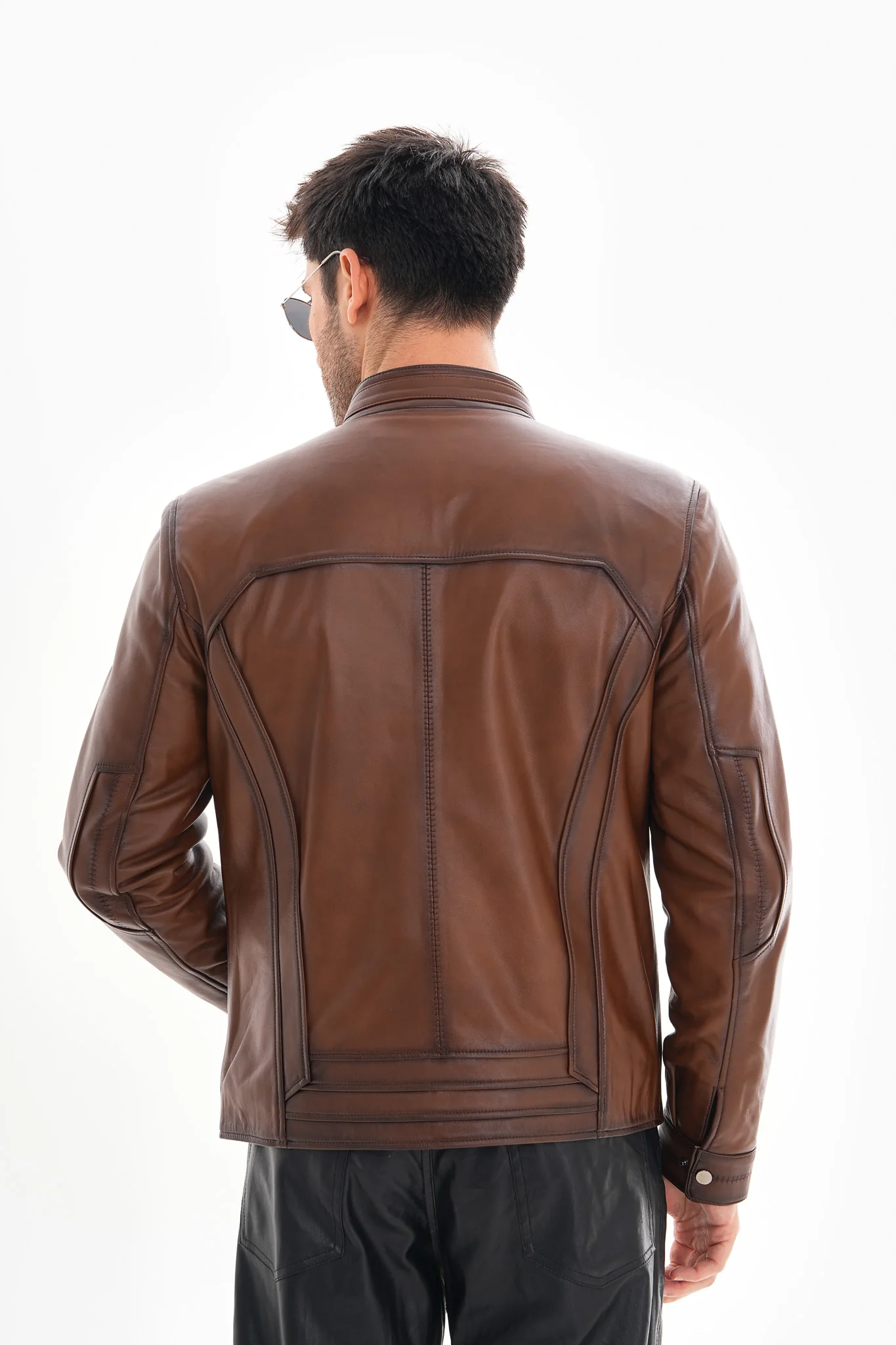 The Arezzo Brown Leather Men Jacket - Image 3