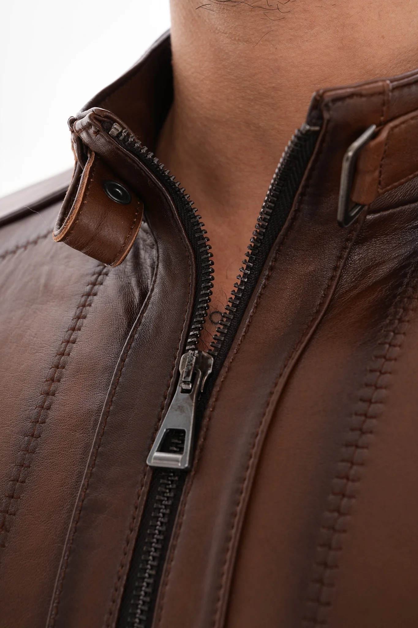 The Arezzo Brown Leather Men Jacket - Image 4