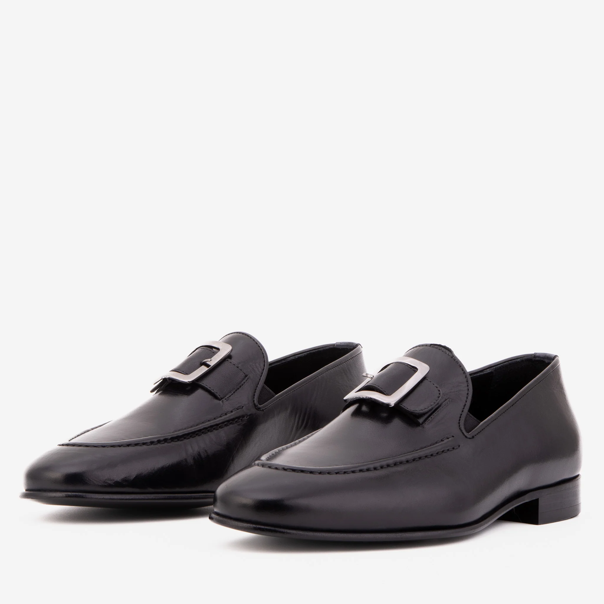 The Astoria Black Buffalo Leather Men’s Loafer - Image 2
