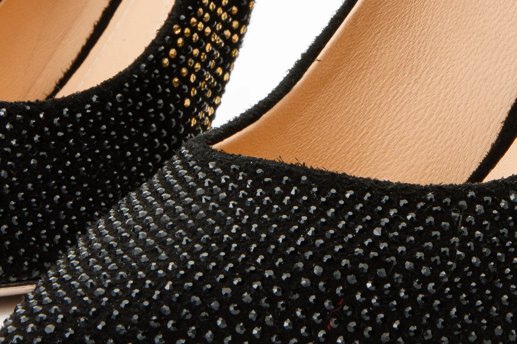 The Bago Black & Gold Glitter Leather Pump Women Shoe - Image 5