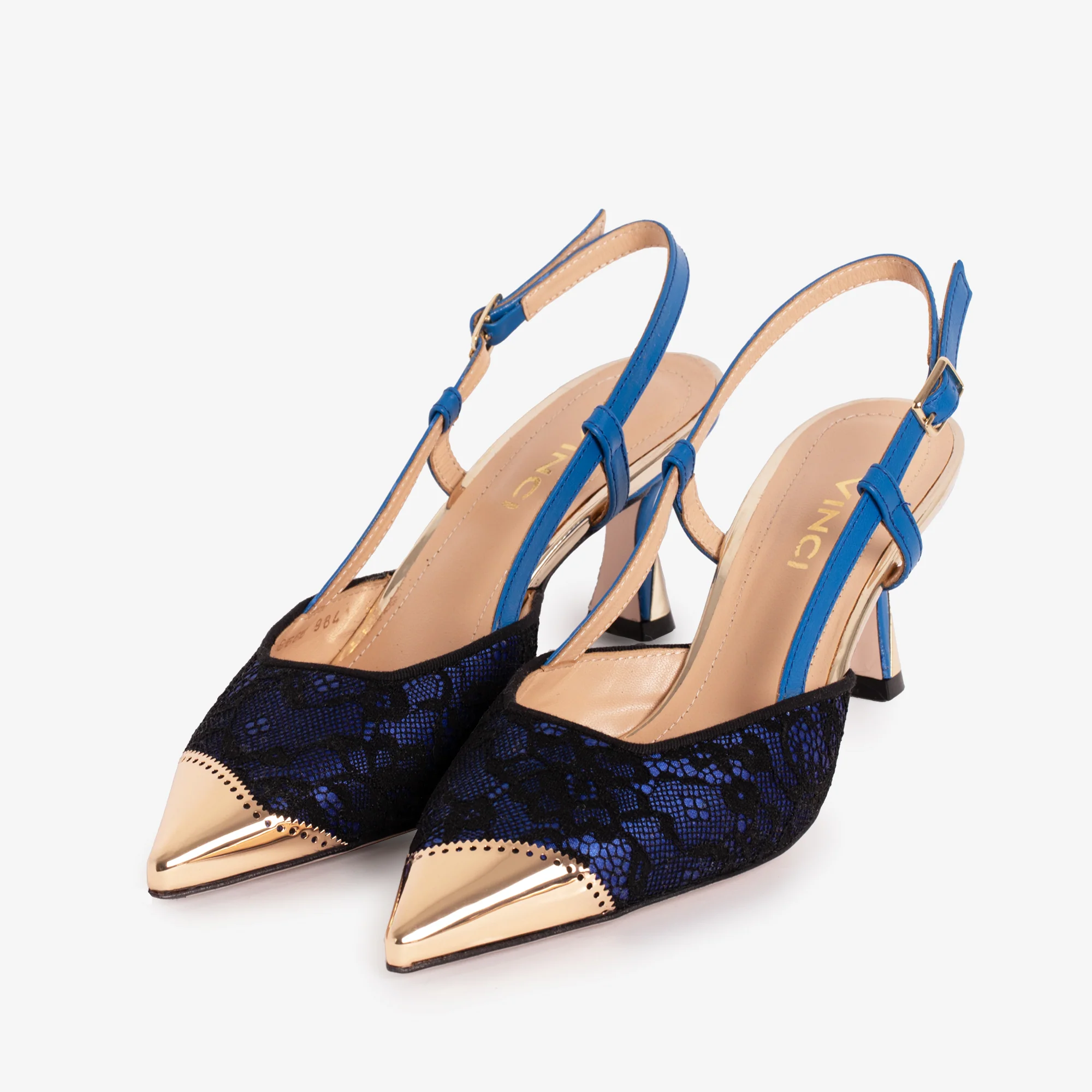 The Bali Sax Blue Leather Slingback Women Sandal - Image 5