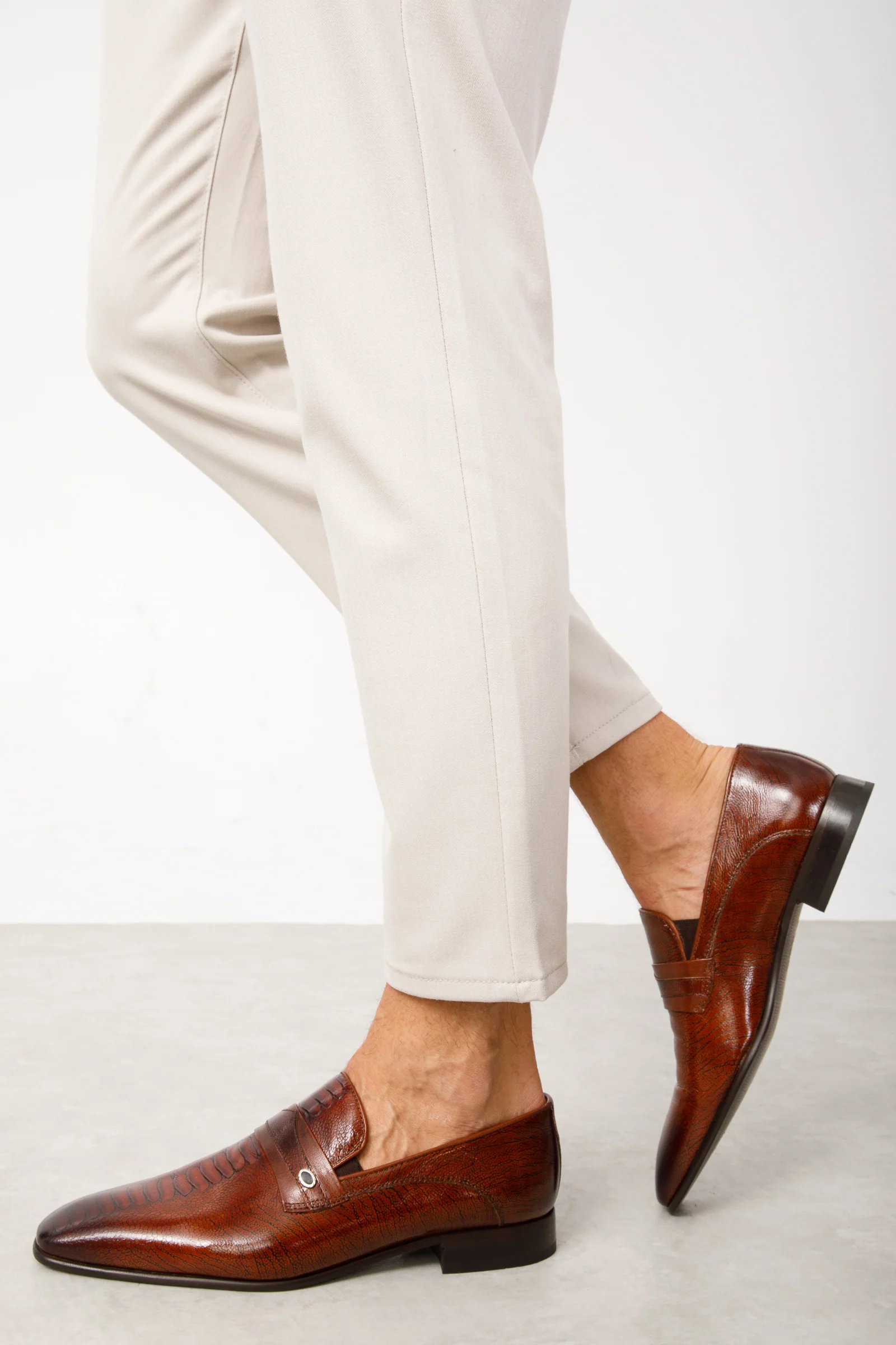 The Bangkok Tan Penny Loafer Men Shoe - Image 4