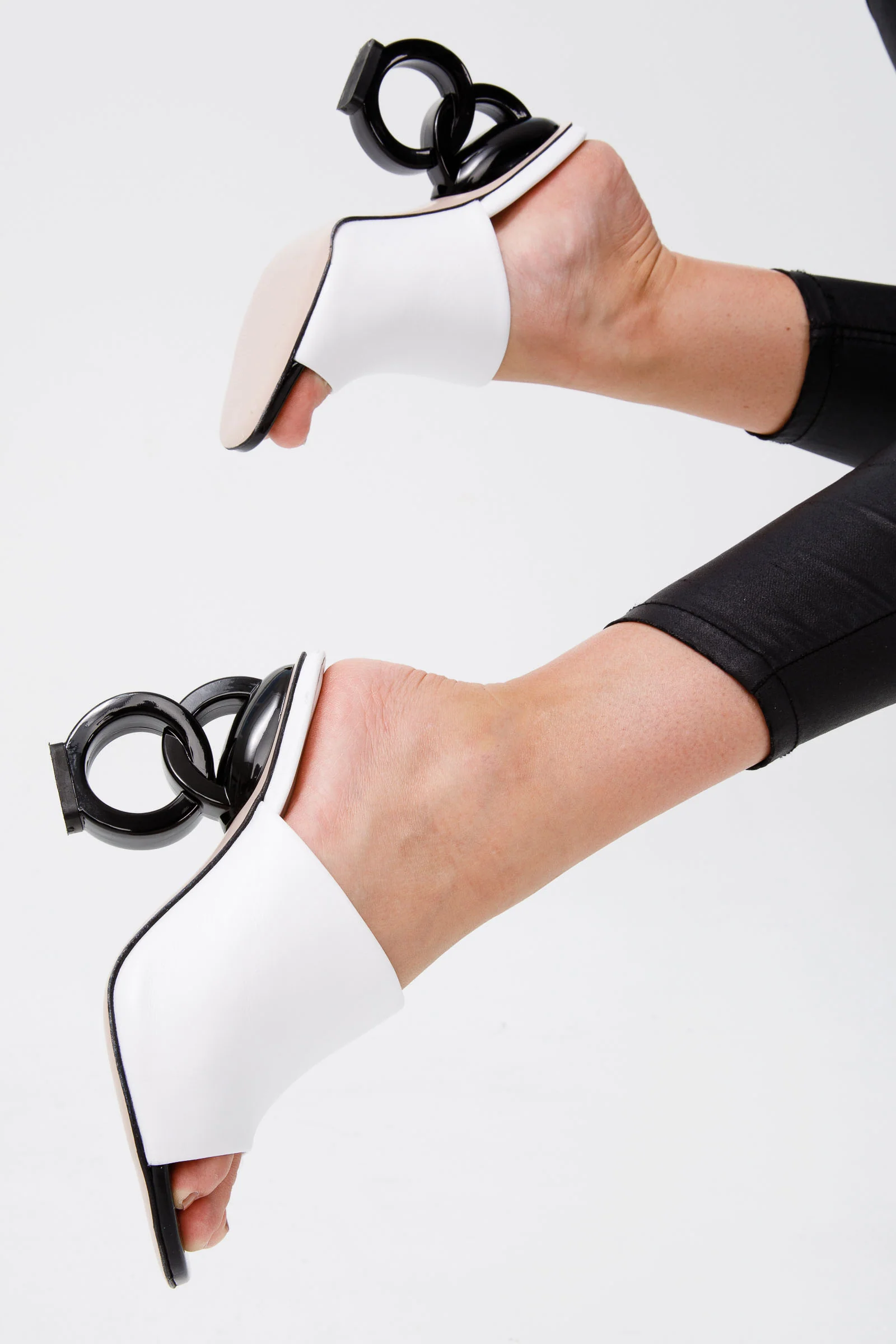 The Cymmer White Leather Women Sandal - Image 13