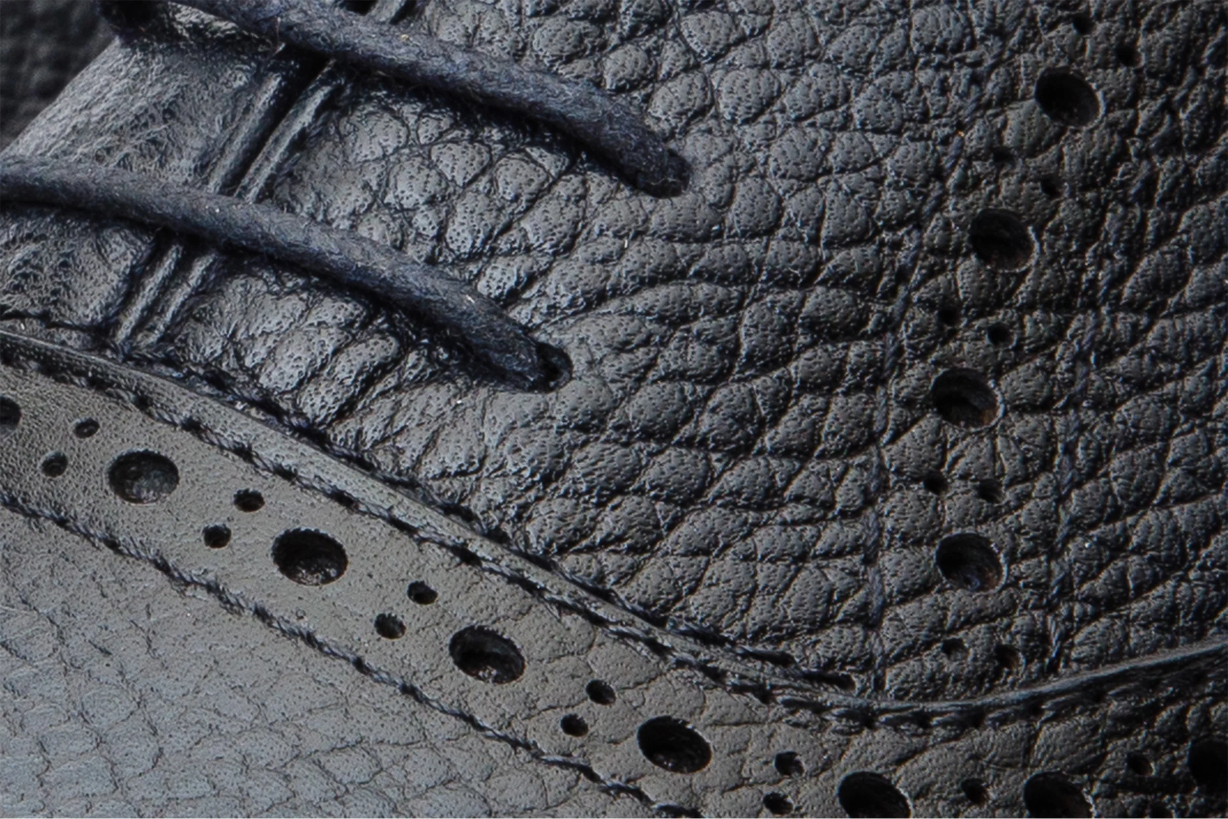 The Draco Handmade Navy Blue Semi Brogue Oxford Men Shoe - Image 3
