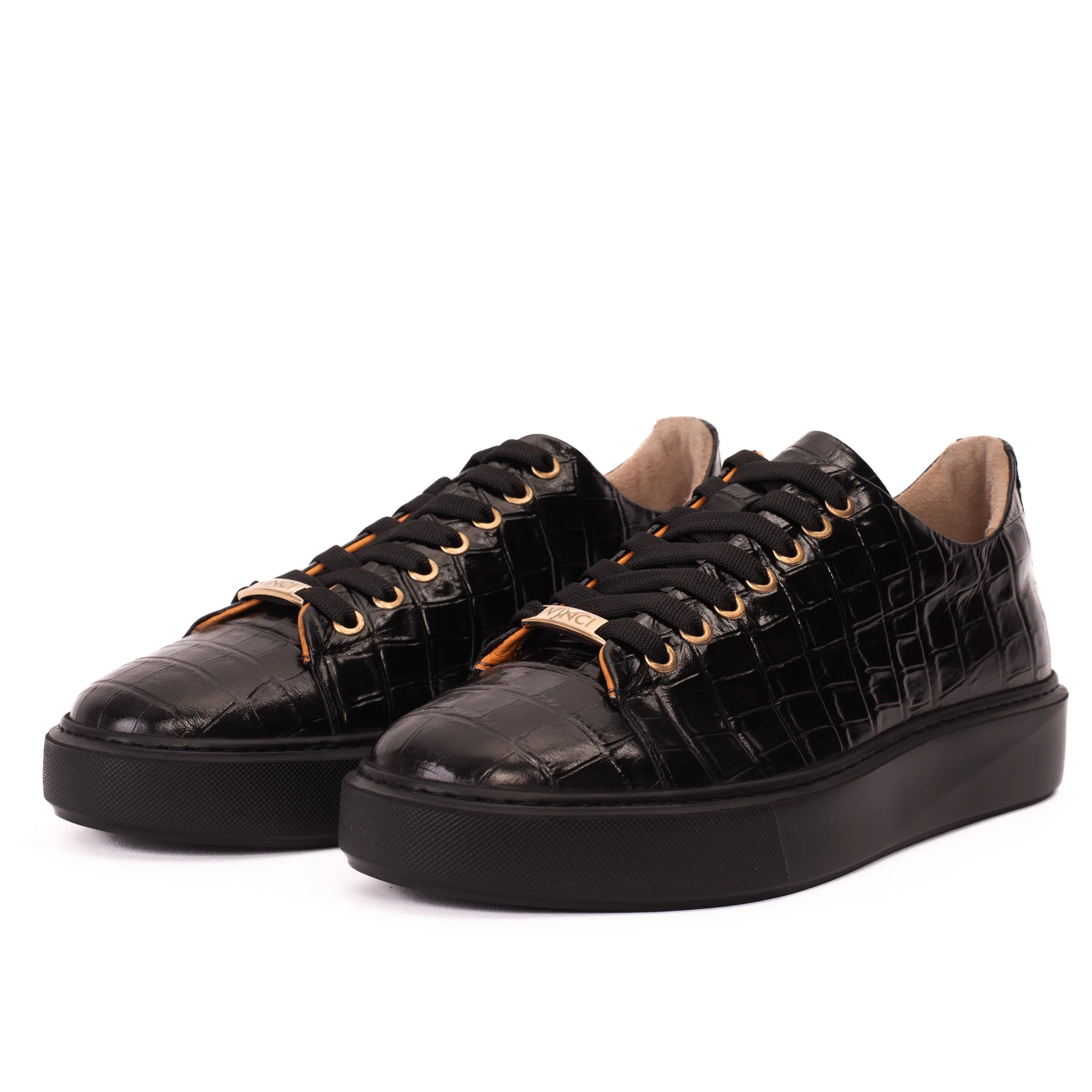 The Dublin Black Leather Men Sneaker - Image 2