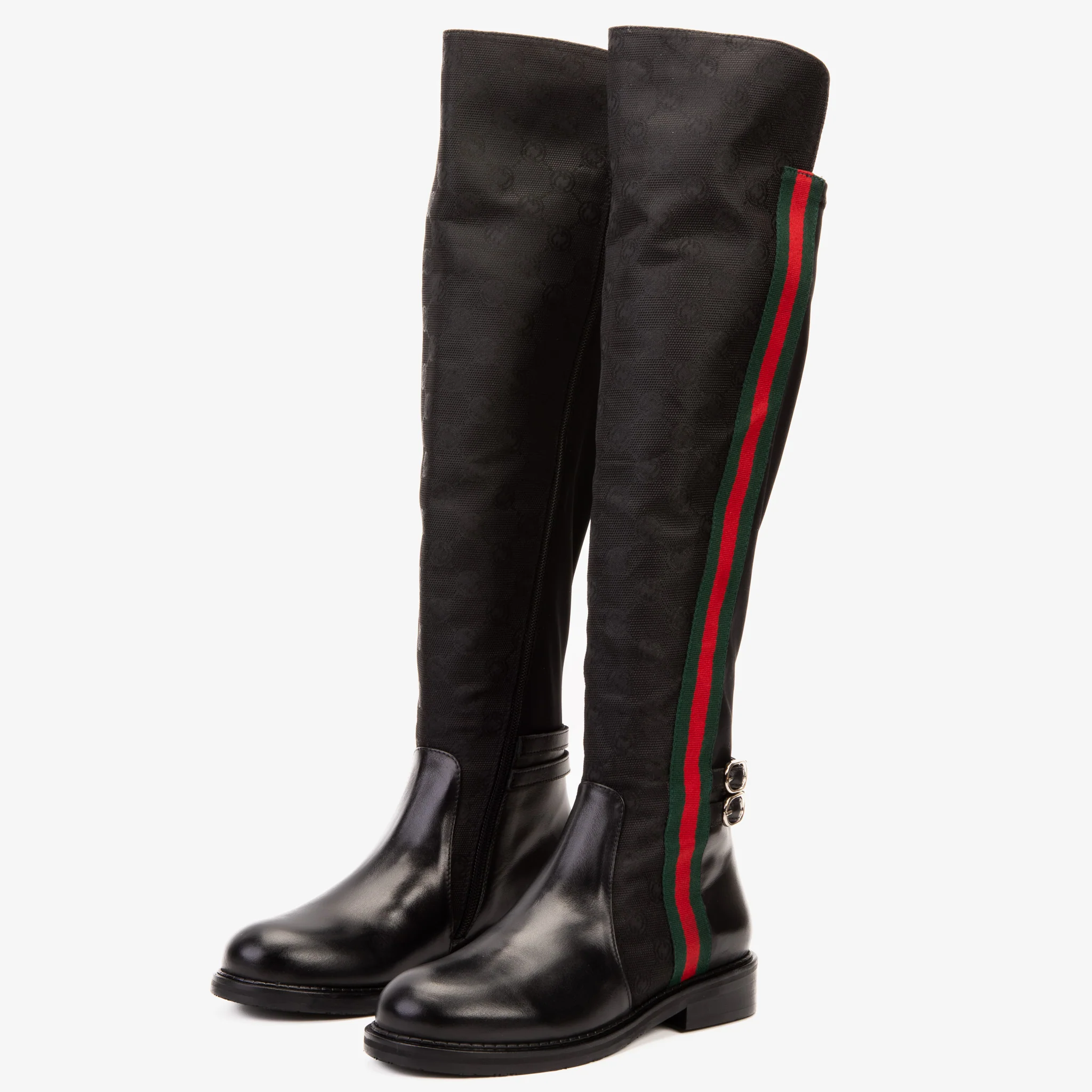 The Gallant Black Leather Knee-High Boot - Image 4