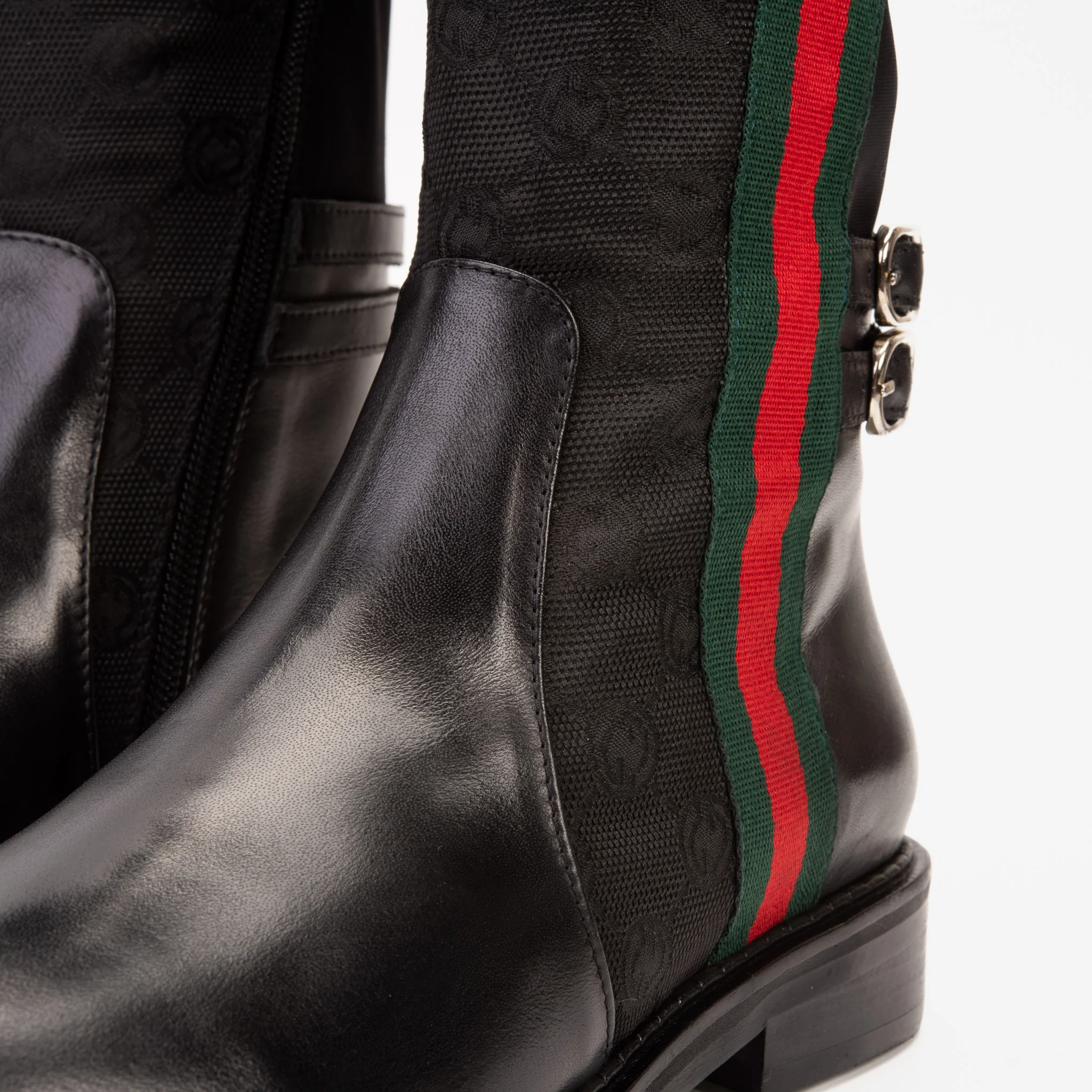 The Gallant Black Leather Knee-High Boot - Image 6