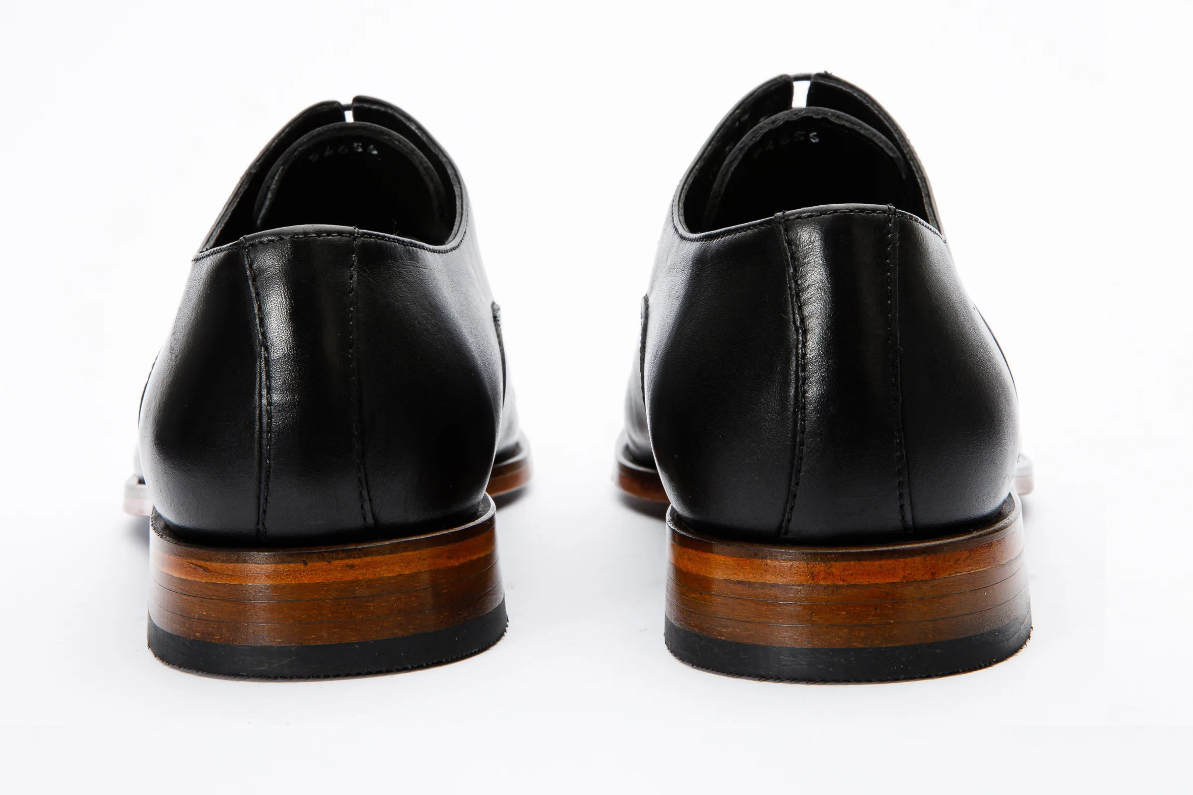 The Gambaha Black Leather Quarter Brogue Cap Toe Oxford Men Shoe - Image 3