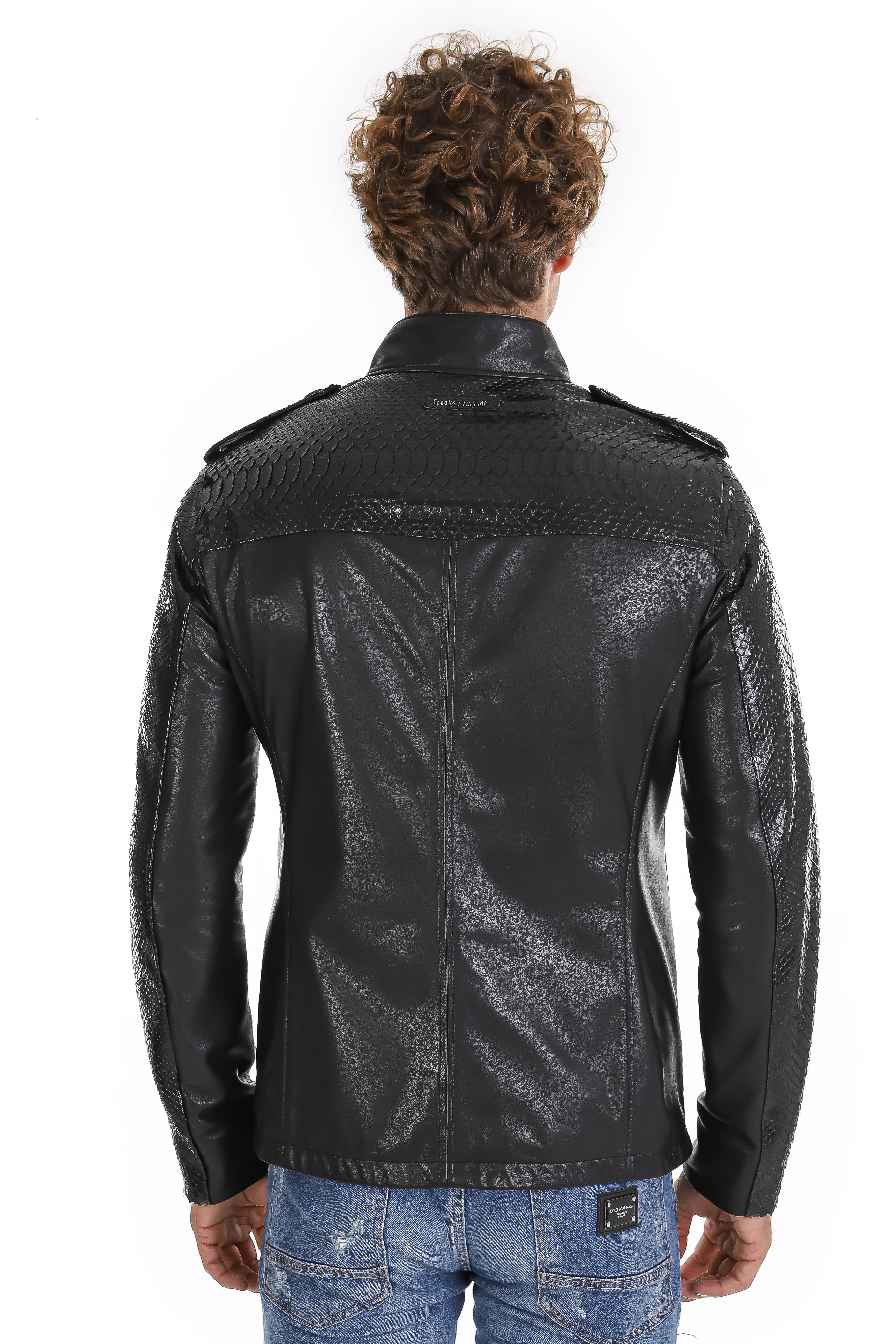The Hepler Black Leather Men Jacket - Image 5