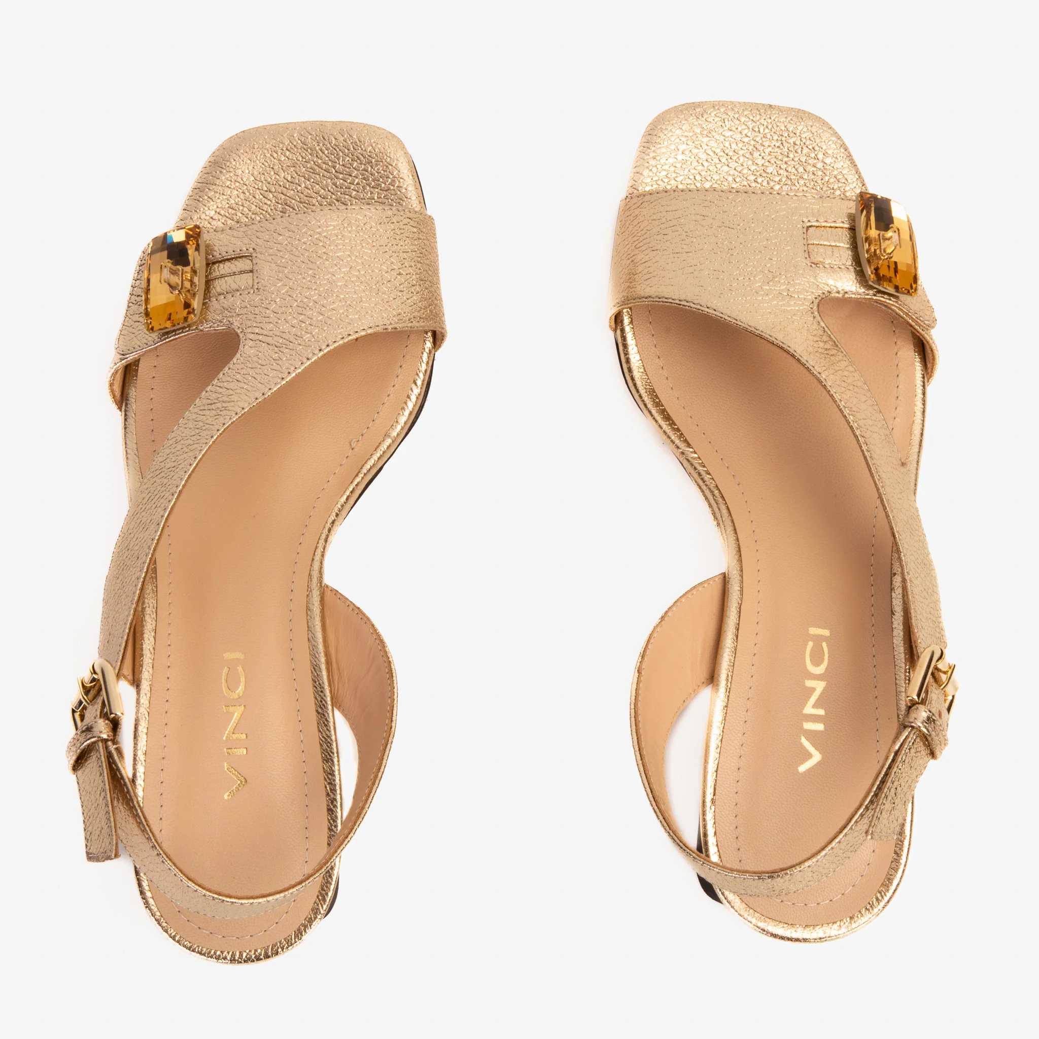 The Iconic Gold Leather Women Sandal - Image 7