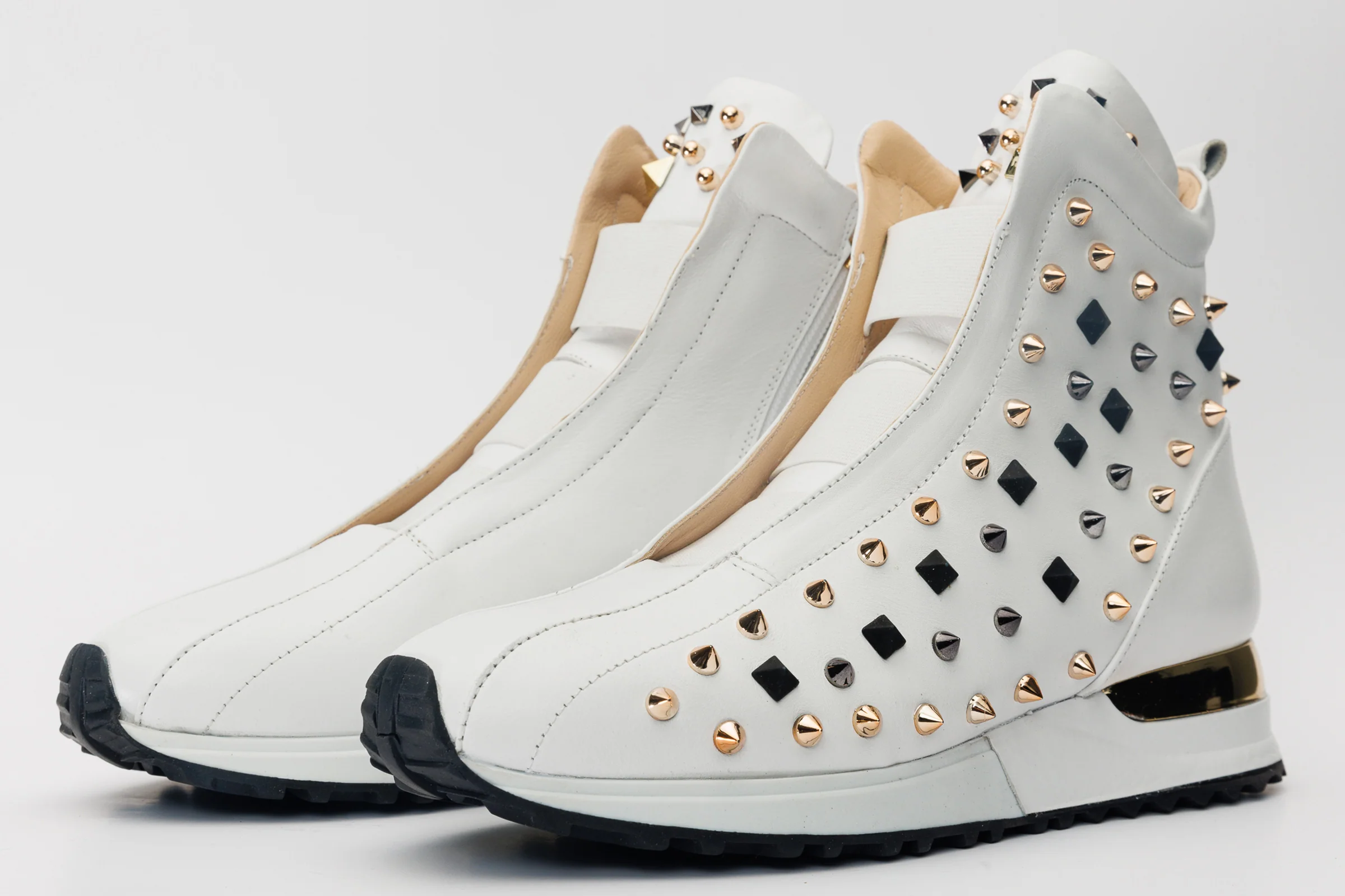 The Infanta High-Top White Spike Leather Men Sneaker Limited Edition - Image 2