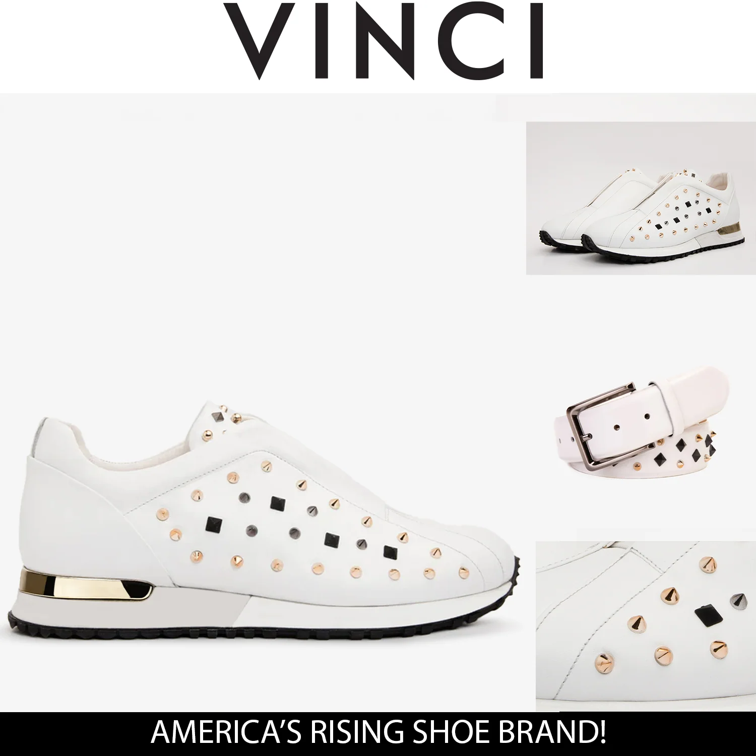 The Infanta White Spike Leather Men Sneaker Limited Edition - Image 5