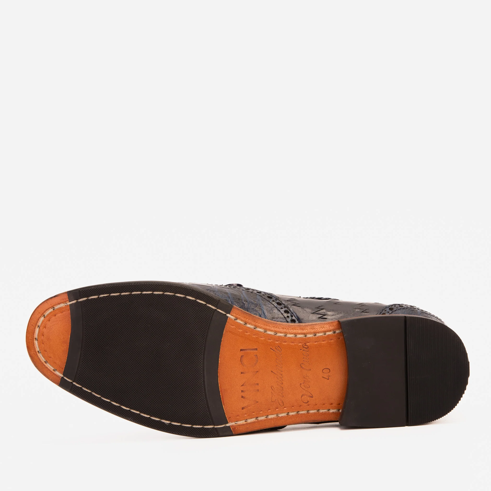 The Istanbul Navy Blue Leather Tassel Loafer Men Shoe - Image 4