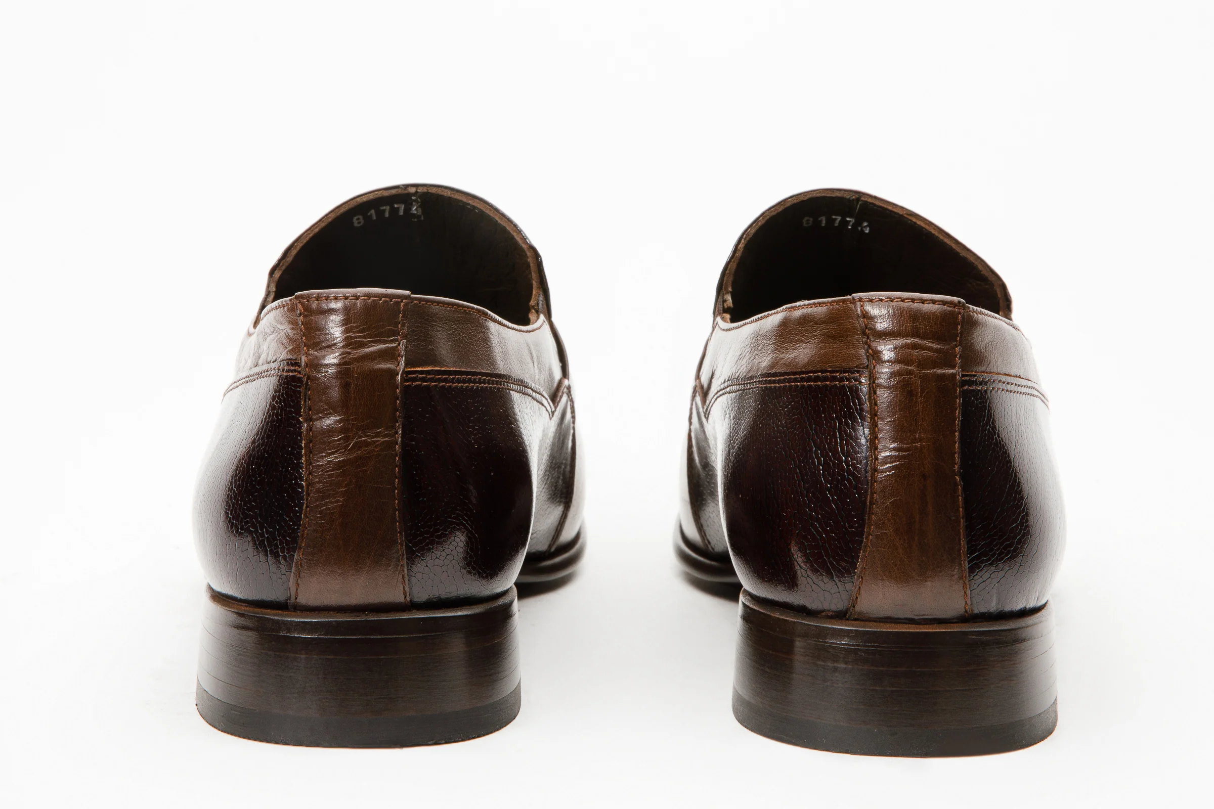 The Kazablanka Brown Leather Bit Loafer Men Shoe - Image 3