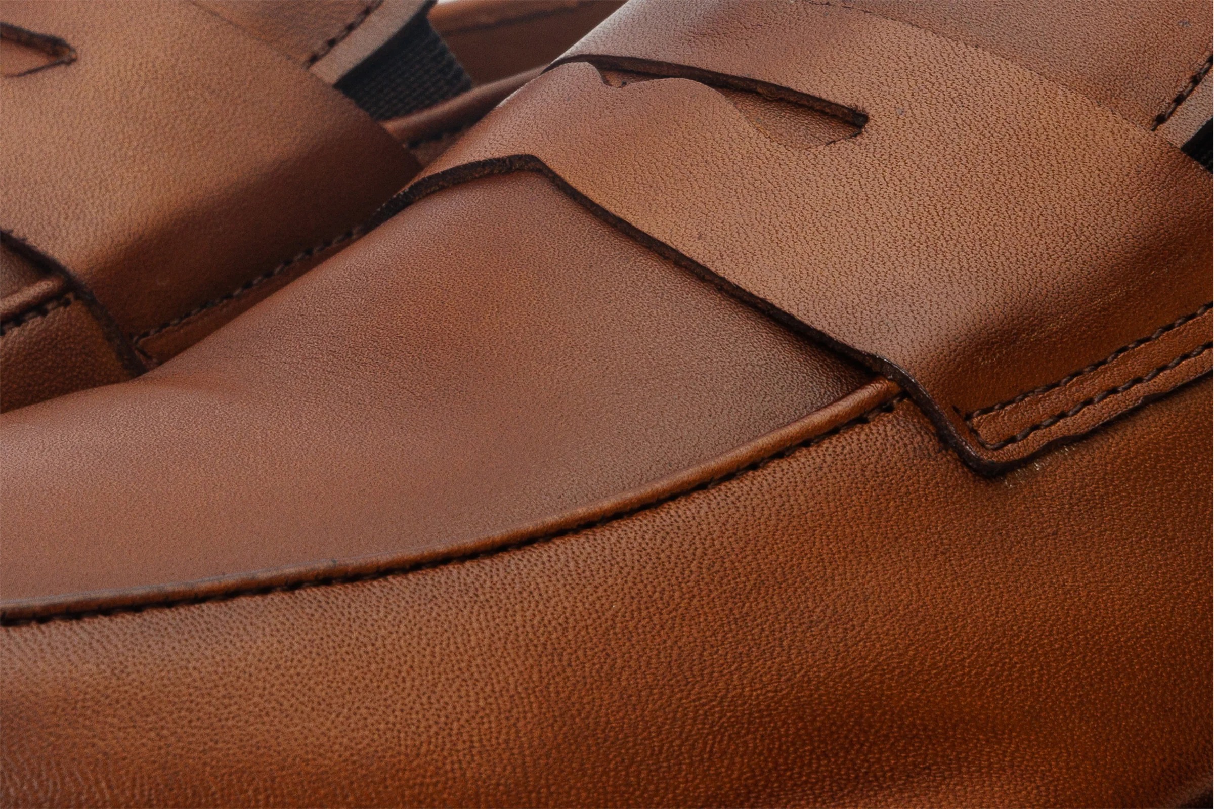 The Marinka Tan Leather Shoe Penny Loafer Men Shoe - Image 3