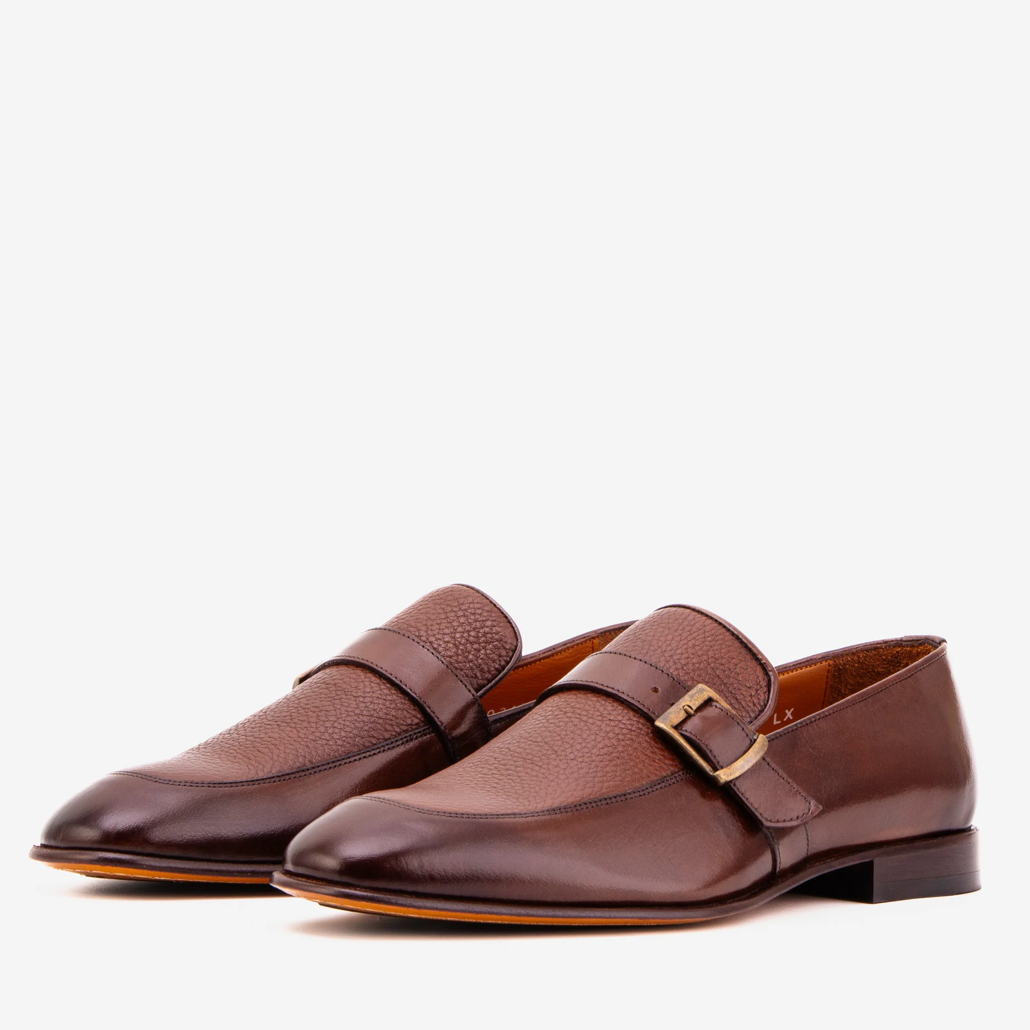 The Marquez Tan Baby Buffalo & Deer Leather Loafer Men Shoe - Image 2
