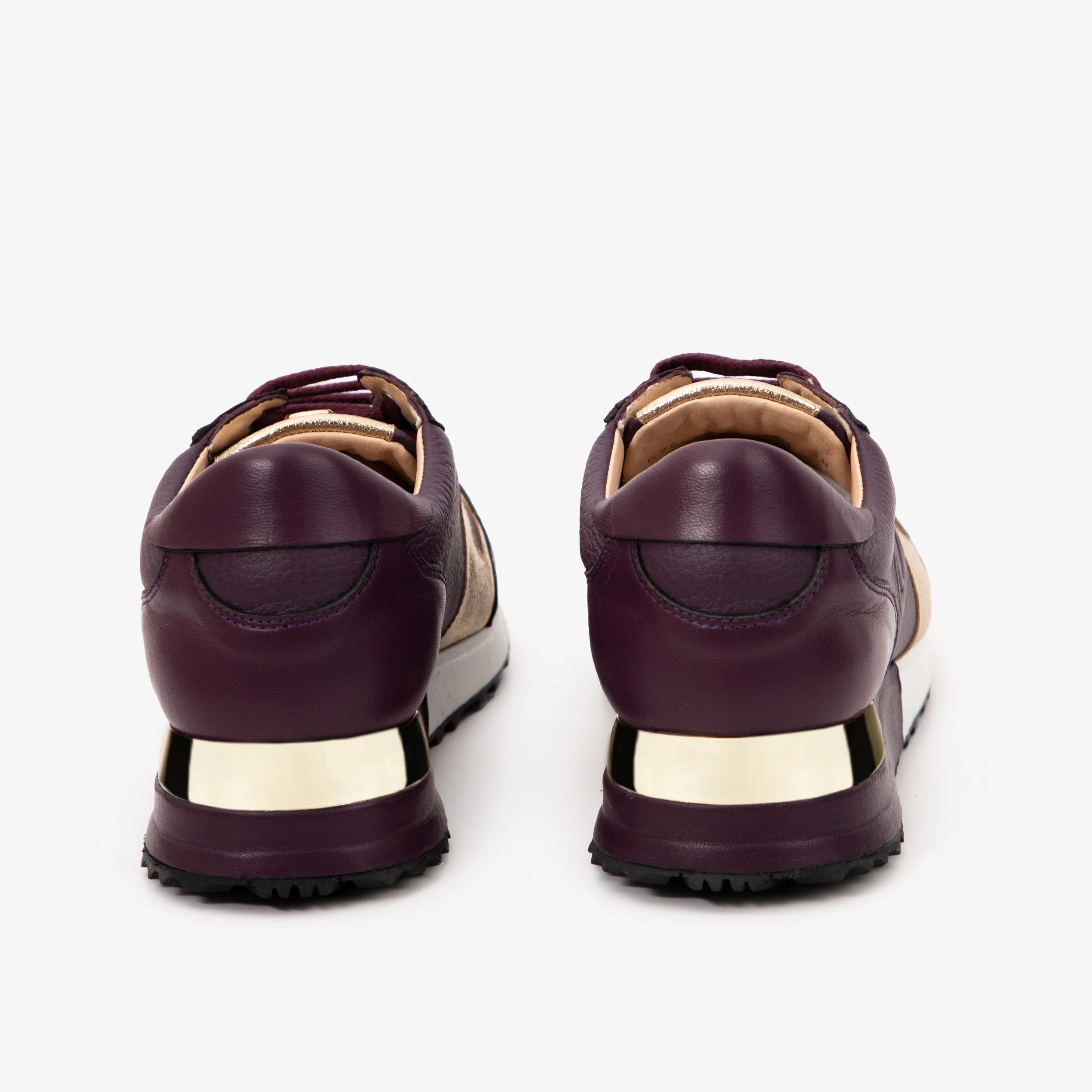 The Masal Purple Leather Women Sneaker - Image 3