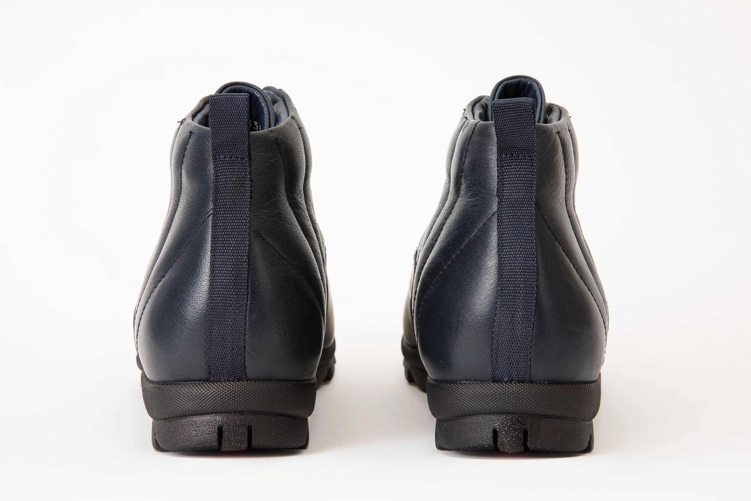 The Merter Navy Blue Leather Casual Lace-Up Men Boot Final Sale! - Image 4