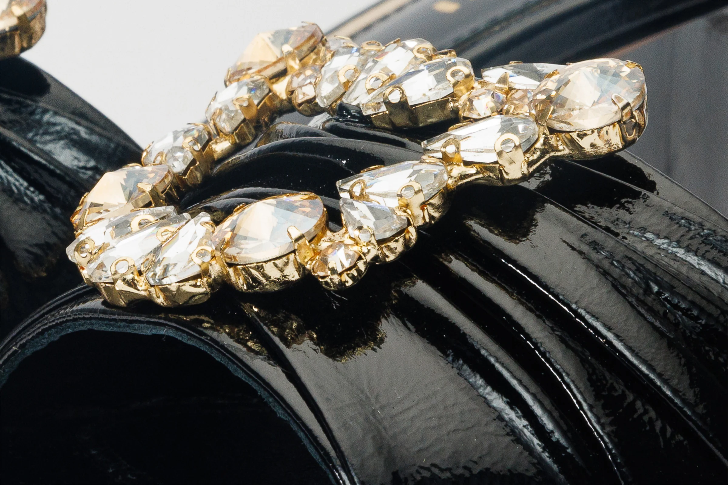 The Micro Black Leather Women Sandal - Image 4