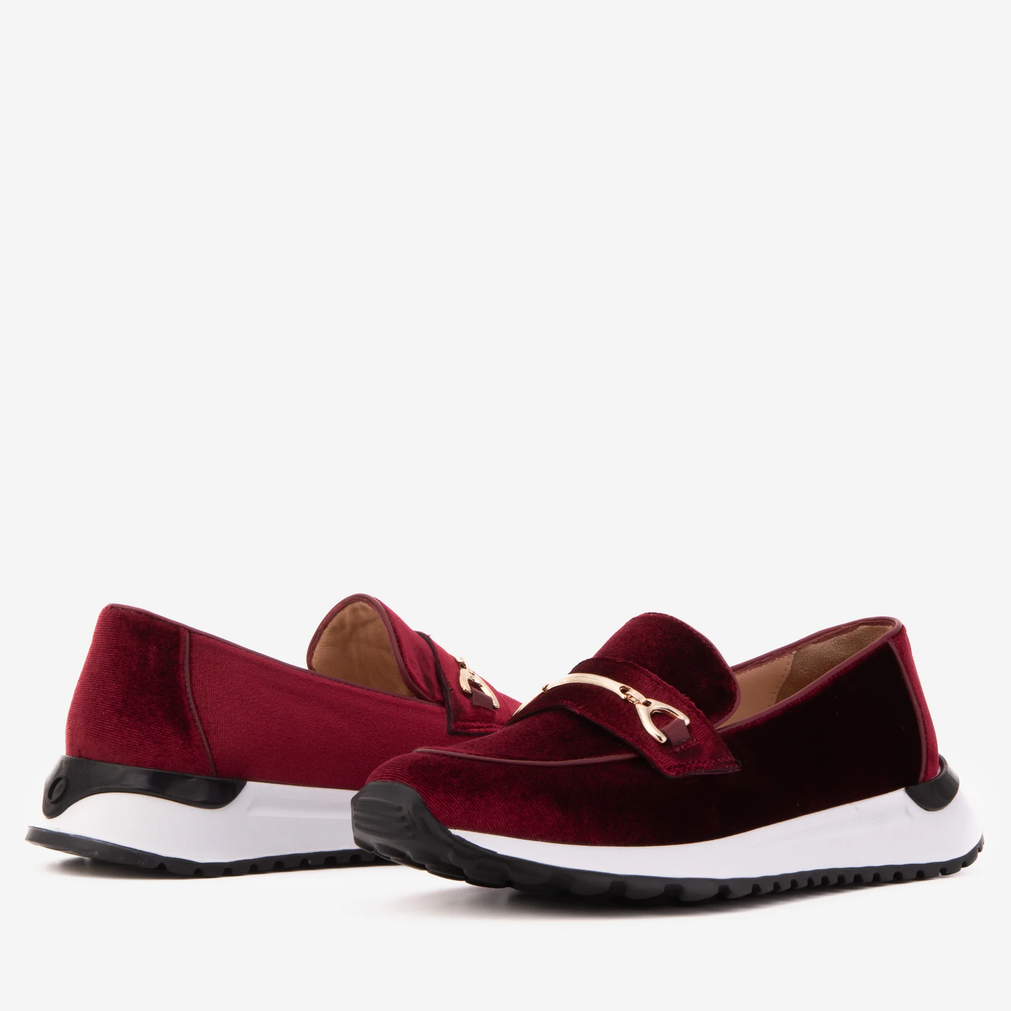 The Milan Burgundy Leather Women Sneaker - Image 6