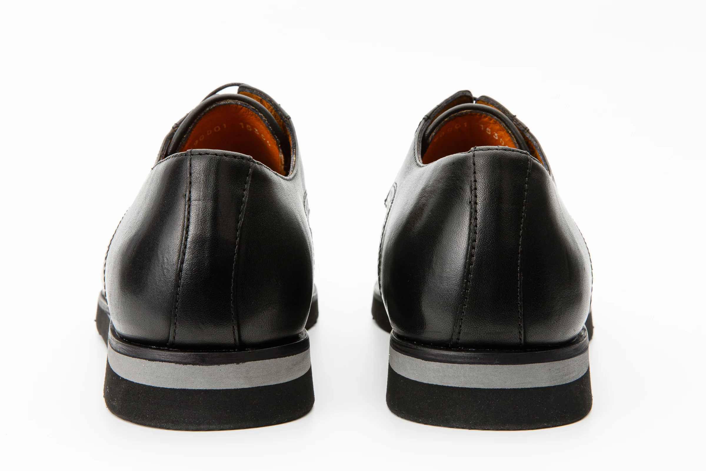The Molise Black Wingtip Semi Brogue Derby Men Shoe Final Sale! - Image 4