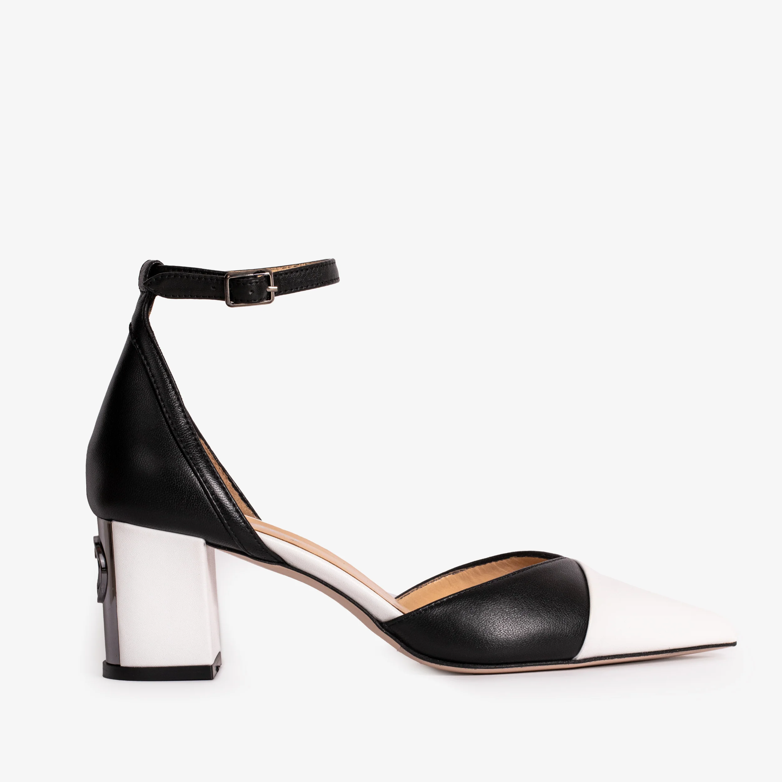 The Noella Black Leather Women Sandal - Image 2