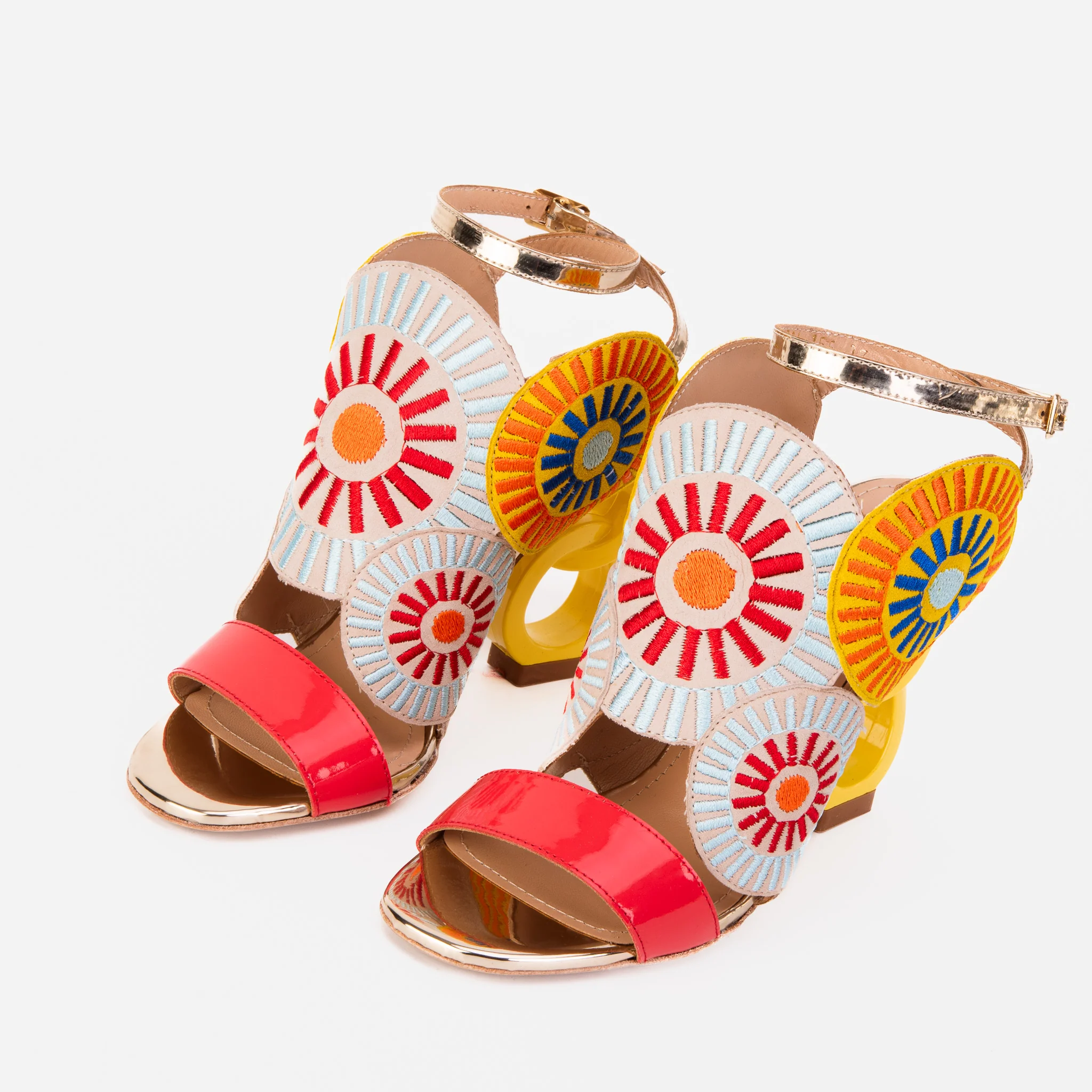 The Parama Yellow Leather Ankle Strap Women Sandal - Image 7