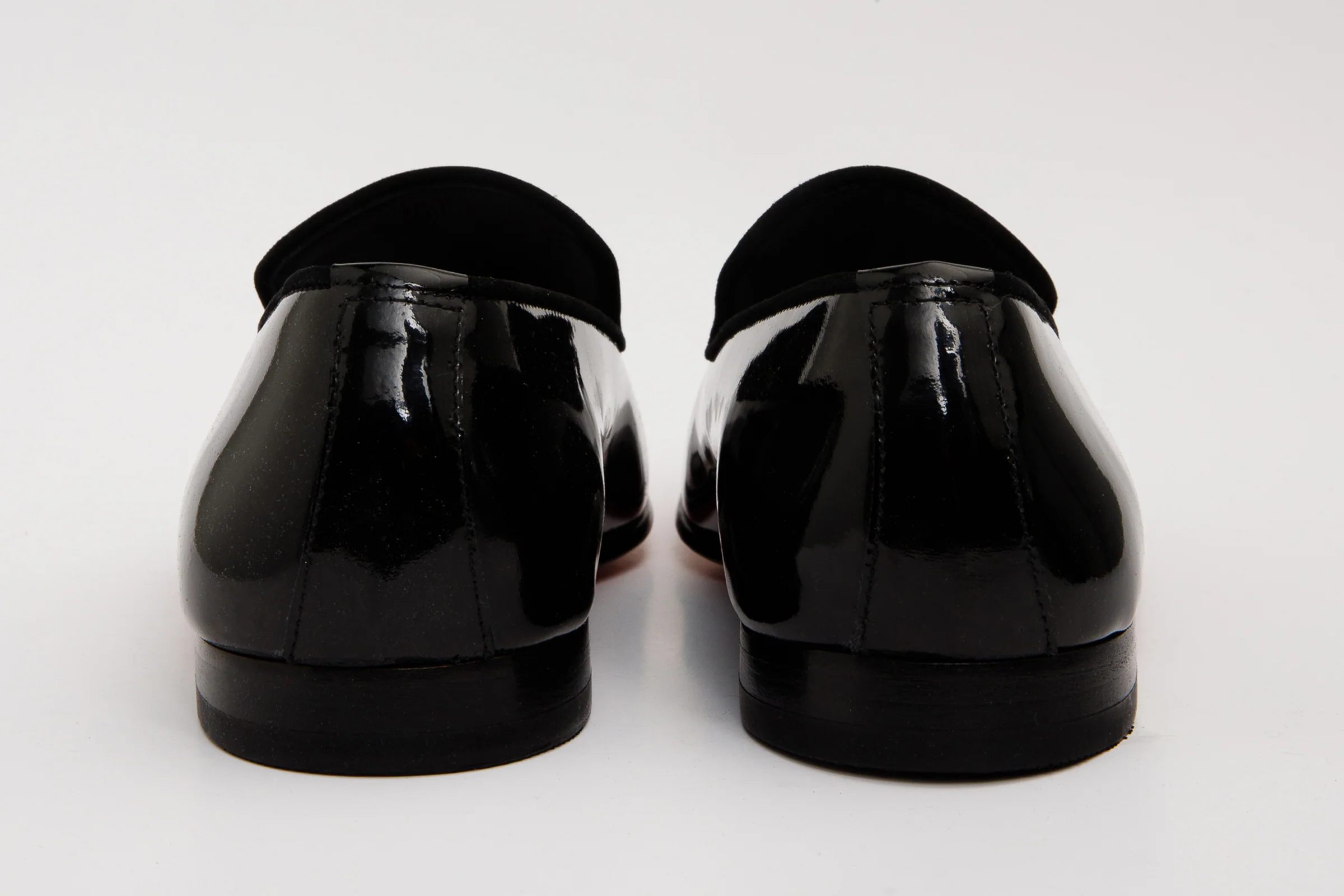 The Pombe Black Patent Leather Dress Slip-on Loafer Men  Shoe - Image 4