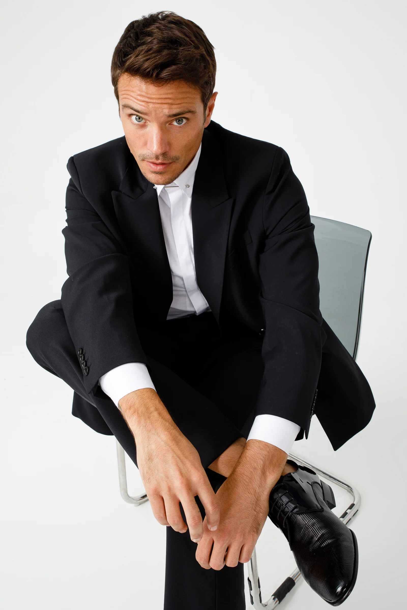 The San Severo Black Patent Leather Derby Men Shoe - Image 8