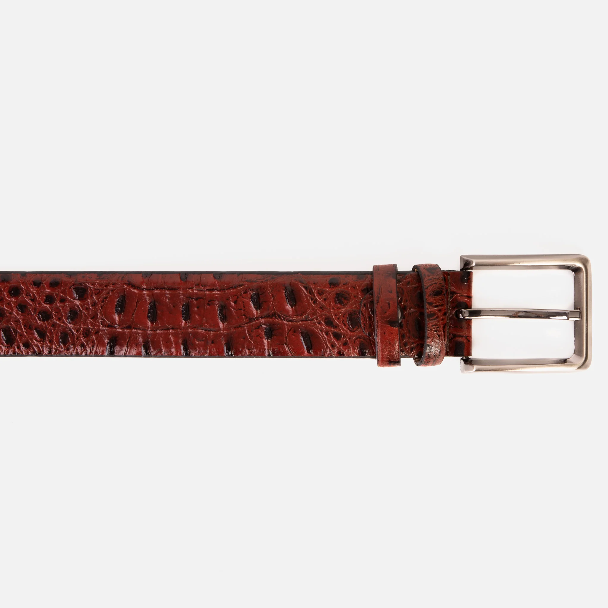 The Savamala Burgundy Leather Belt - Image 4