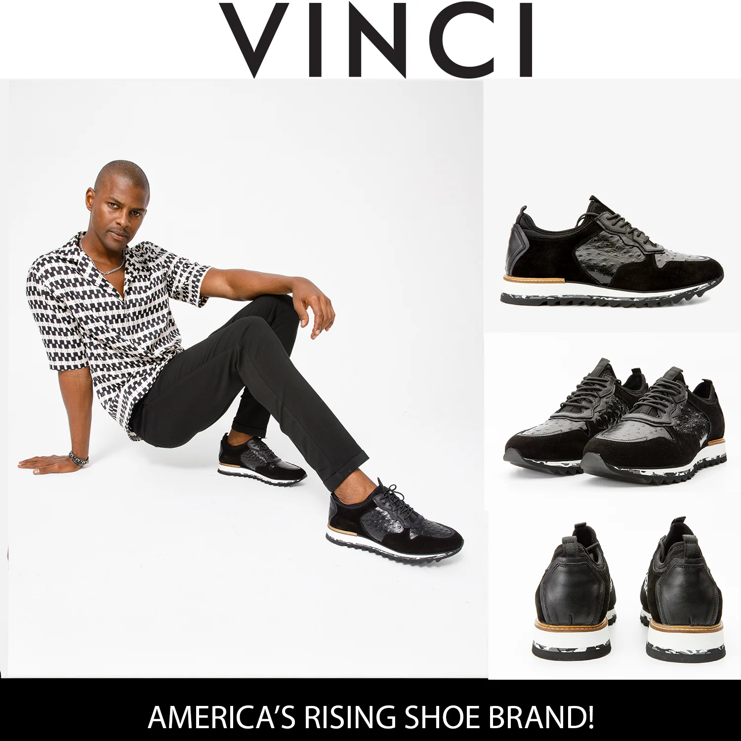 The Sopez Black Leather Men Sneaker - Image 17